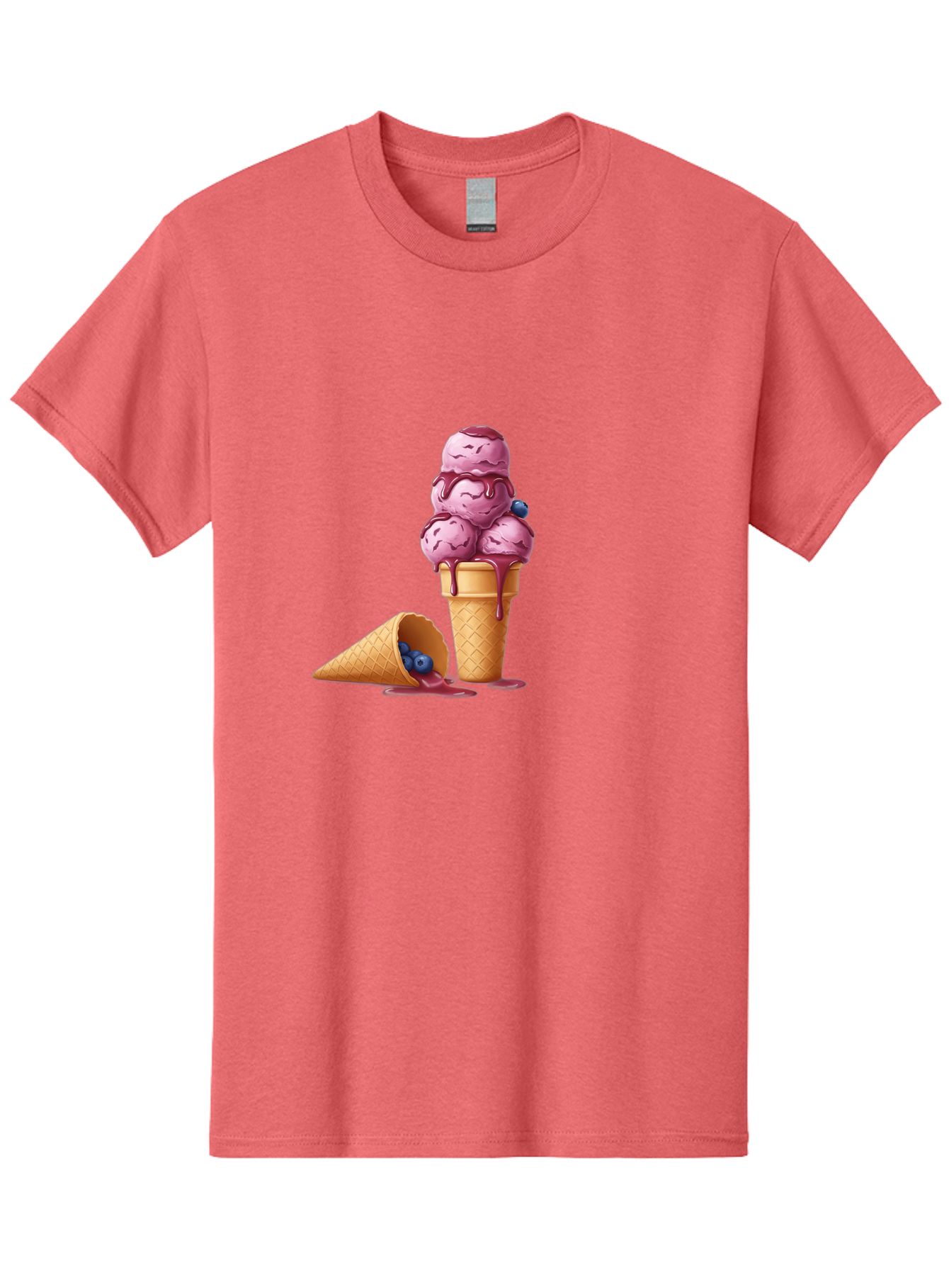 Blueberry-Ice-Cream Men'S Graphic Tee, 100% Cotton, Comfortable Casual Summer Wear, Machine Washable, Vintage Camera, Old Camera, Antique Camera, Black Camera, Classic Photography, Photography Equipment, Nostalgic Device, Film Camera, Baj338