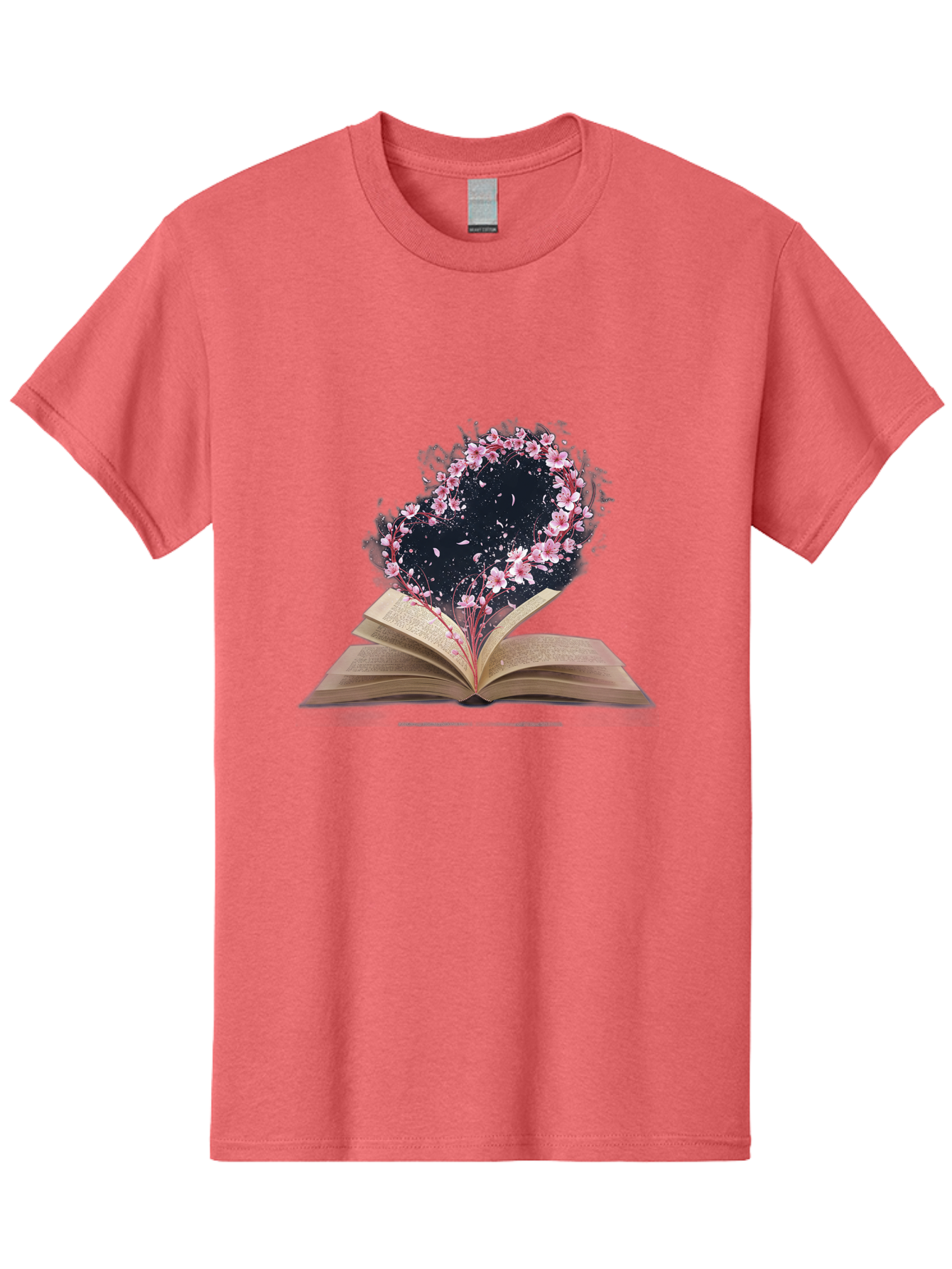 Book-With-Cherry-Blossom-Tree Men'S Graphic Tee, 100% Cotton, Comfortable Casual Summer Wear, Machine Washable, Vintage Camera, Old Camera, Antique Camera, Black Camera, Classic Photography, Photography Equipment, Nostalgic Device, Baj339