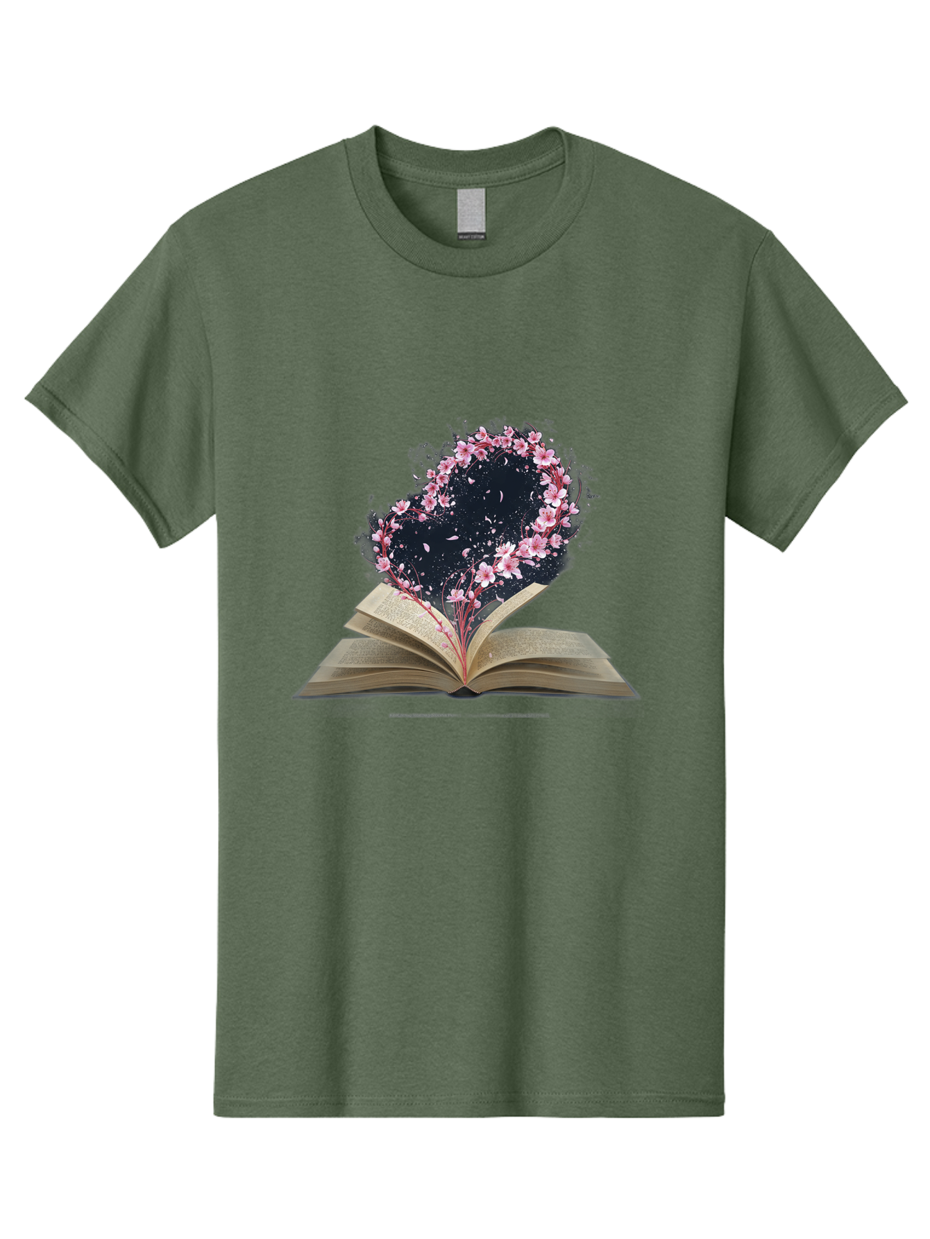 Book-With-Cherry-Blossom-Tree Men'S Graphic Tee, 100% Cotton, Comfortable Casual Summer Wear, Machine Washable, Vintage Camera, Old Camera, Antique Camera, Black Camera, Classic Photography, Photography Equipment, Nostalgic Device, Baj339