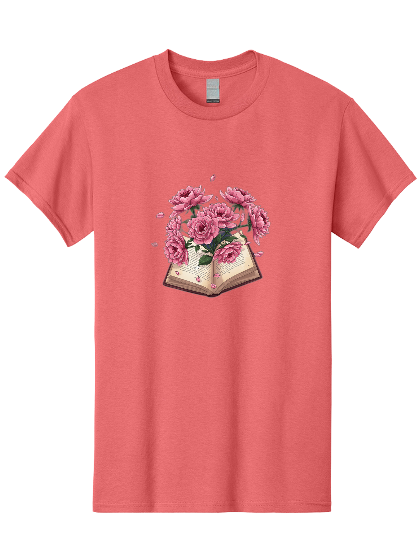 Book-With-Pink-Roses Men'S Graphic Tee, 100% Cotton, Comfortable Casual Summer Wear, Machine Washable, Vintage Camera, Old Camera, Antique Camera, Black Camera, Classic Photography, Photography Equipment, Nostalgic Device, Film Camera, Baj340