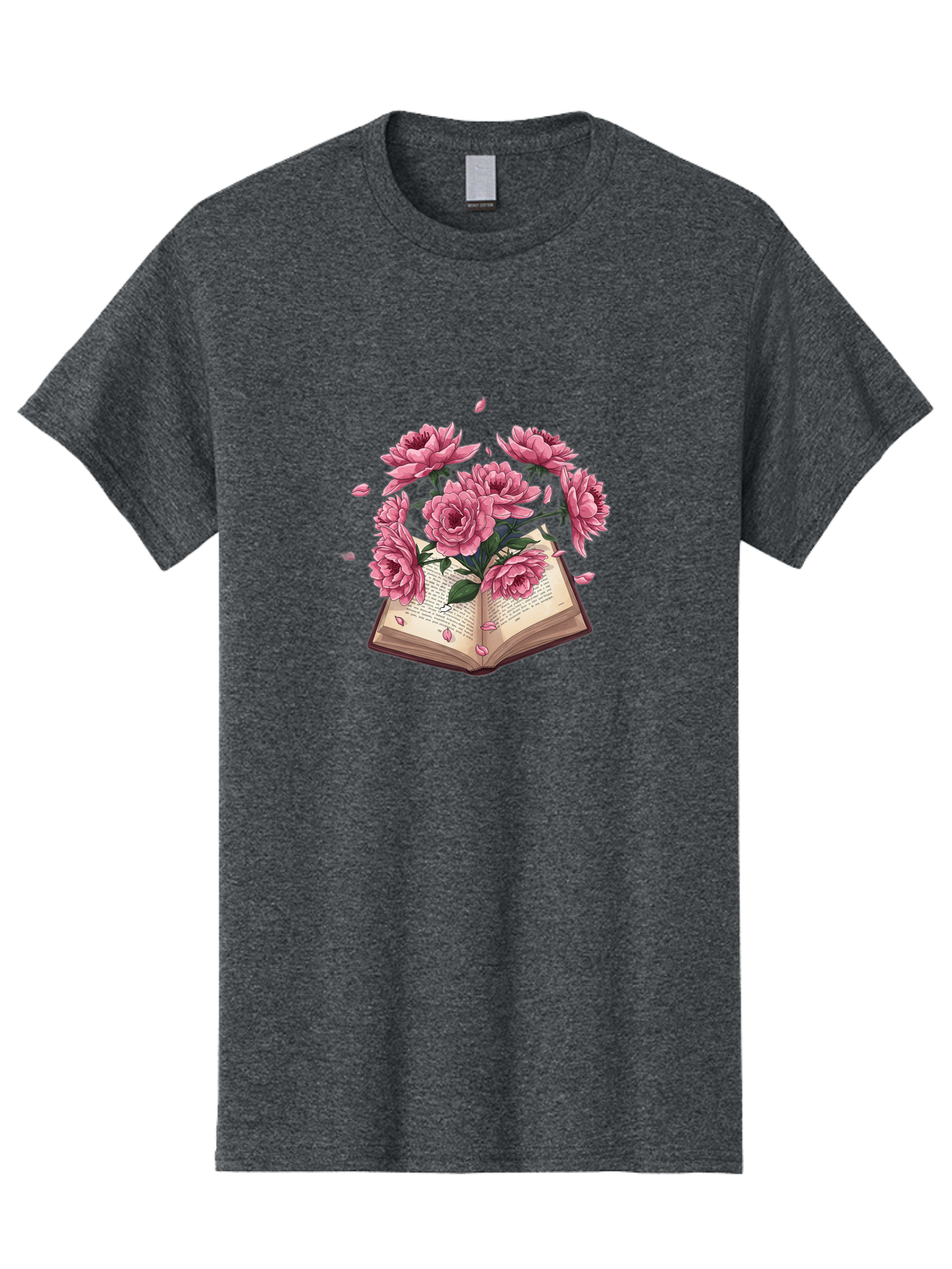 Book-With-Pink-Roses Men'S Graphic Tee, 100% Cotton, Comfortable Casual Summer Wear, Machine Washable, Vintage Camera, Old Camera, Antique Camera, Black Camera, Classic Photography, Photography Equipment, Nostalgic Device, Film Camera, Baj340