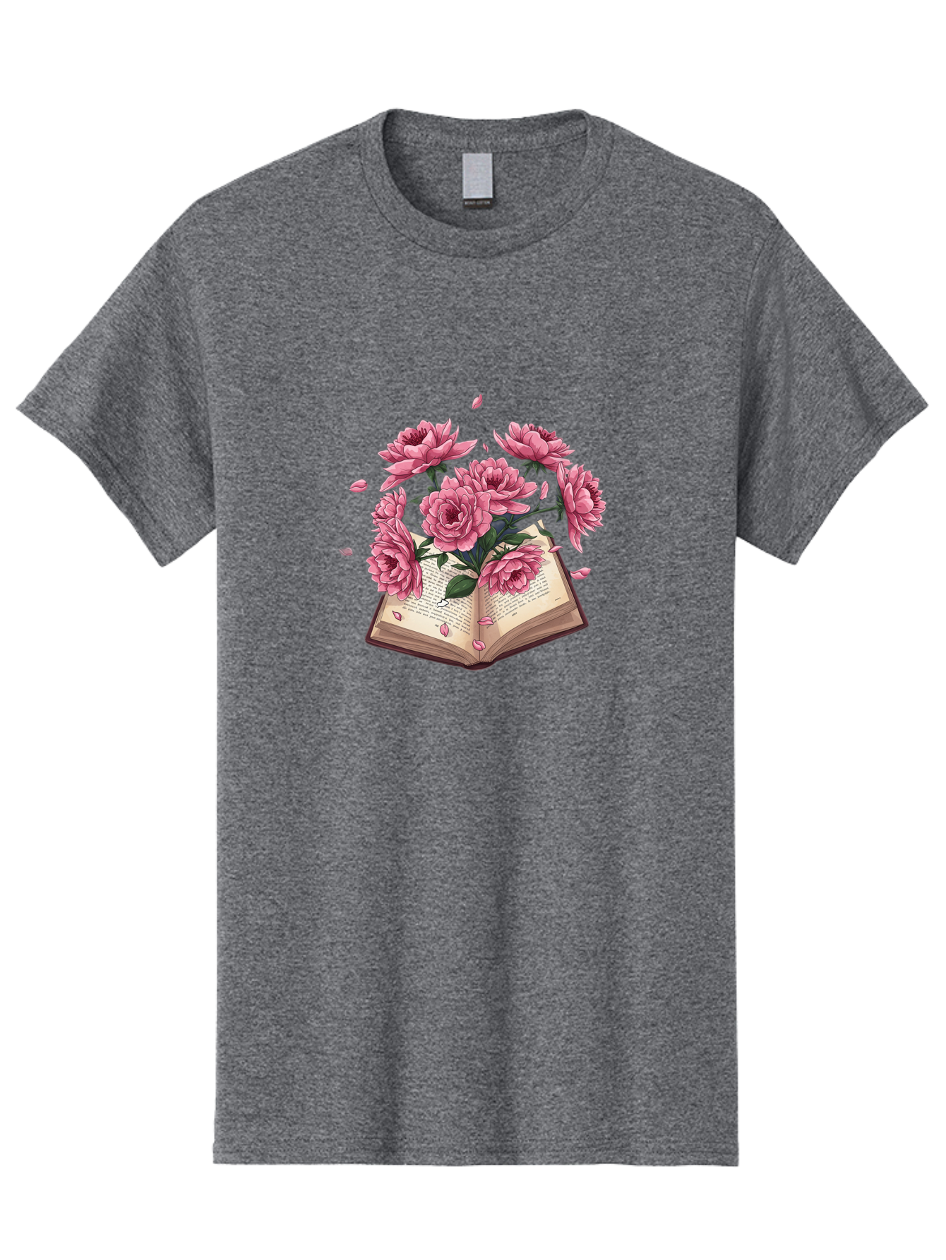 Book-With-Pink-Roses Men'S Graphic Tee, 100% Cotton, Comfortable Casual Summer Wear, Machine Washable, Vintage Camera, Old Camera, Antique Camera, Black Camera, Classic Photography, Photography Equipment, Nostalgic Device, Film Camera, Baj340