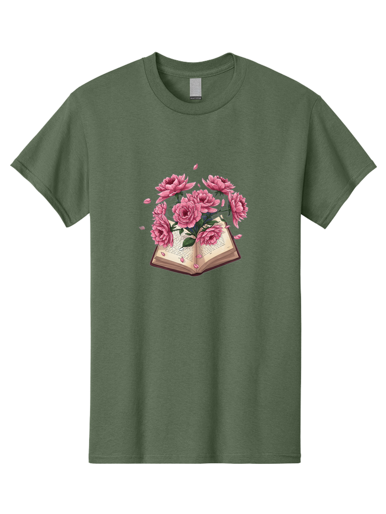 Book-With-Pink-Roses Men'S Graphic Tee, 100% Cotton, Comfortable Casual Summer Wear, Machine Washable, Vintage Camera, Old Camera, Antique Camera, Black Camera, Classic Photography, Photography Equipment, Nostalgic Device, Film Camera, Baj340