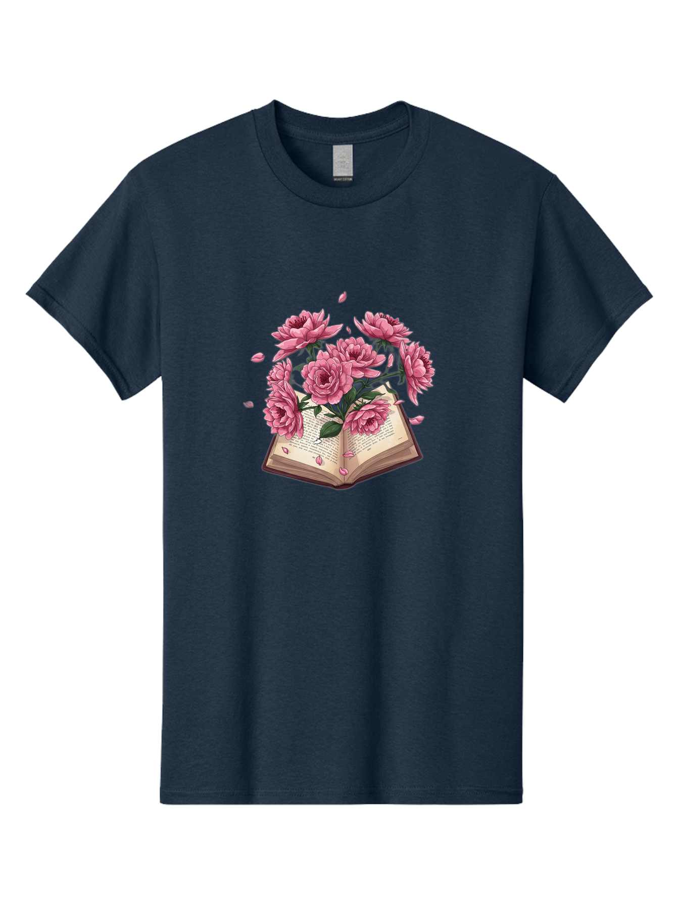Book-With-Pink-Roses Men'S Graphic Tee, 100% Cotton, Comfortable Casual Summer Wear, Machine Washable, Vintage Camera, Old Camera, Antique Camera, Black Camera, Classic Photography, Photography Equipment, Nostalgic Device, Film Camera, Baj340