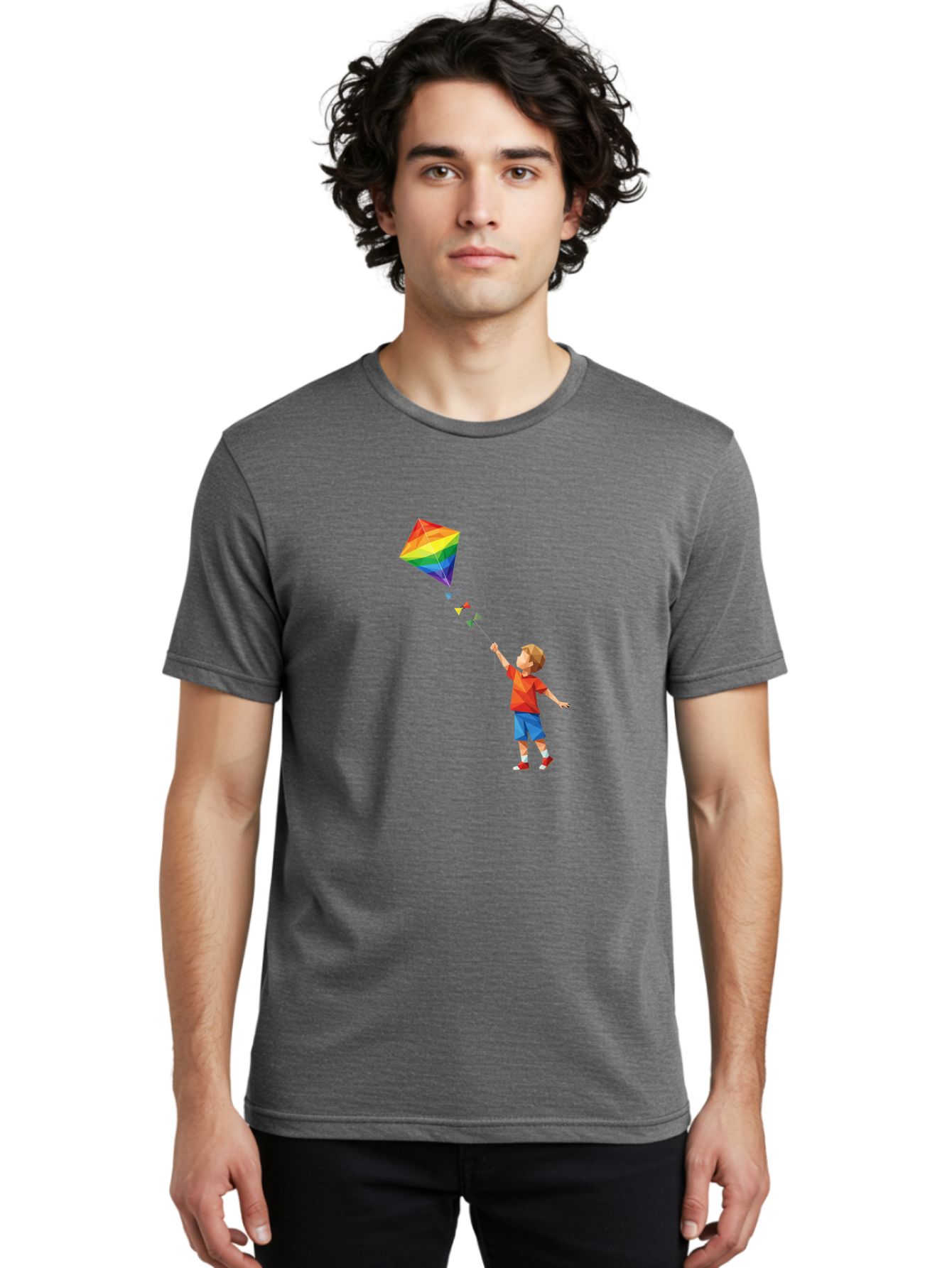 Boy-Flying-Kite Men'S Graphic Tee, 100% Cotton, Comfortable Casual Summer Wear, Machine Washable, Vintage Camera, Old Camera, Antique Camera, Black Camera, Classic Photography, Photography Equipment, Nostalgic Device, Film Camera, Camera Art Baj342