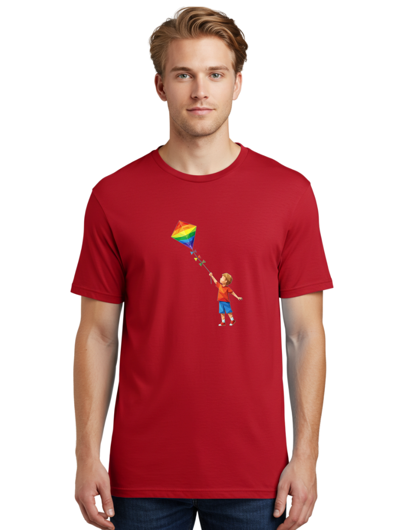 Boy-Flying-Kite Men'S Graphic Tee, 100% Cotton, Comfortable Casual Summer Wear, Machine Washable, Vintage Camera, Old Camera, Antique Camera, Black Camera, Classic Photography, Photography Equipment, Nostalgic Device, Film Camera, Camera Art Baj342