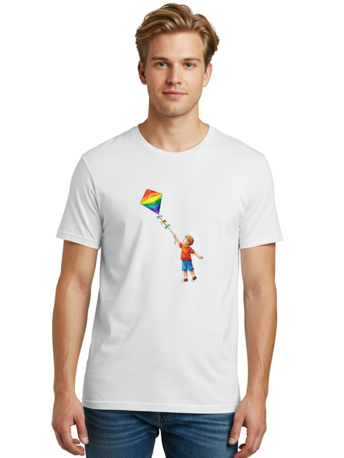 Boy-Flying-Kite Men'S Graphic Tee, 100% Cotton, Comfortable Casual Summer Wear, Machine Washable, Vintage Camera, Old Camera, Antique Camera, Black Camera, Classic Photography, Photography Equipment, Nostalgic Device, Film Camera, Camera Art Baj342