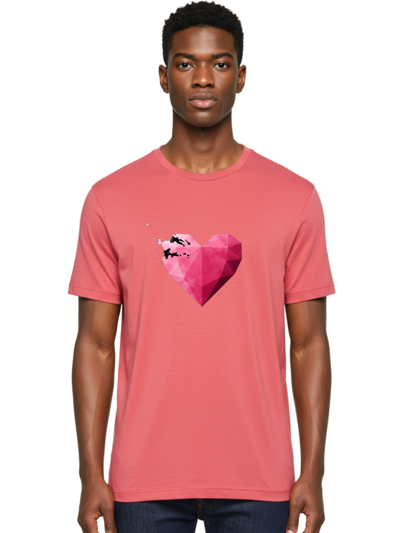 Broken-Heart-1 Men'S Graphic Tee, 100% Cotton, Comfortable Casual Summer Wear, Machine Washable, Vintage Camera, Old Camera, Antique Camera, Black Camera, Classic Photography, Photography Equipment, Nostalgic Device, Film Camera, Camera Art Baj343