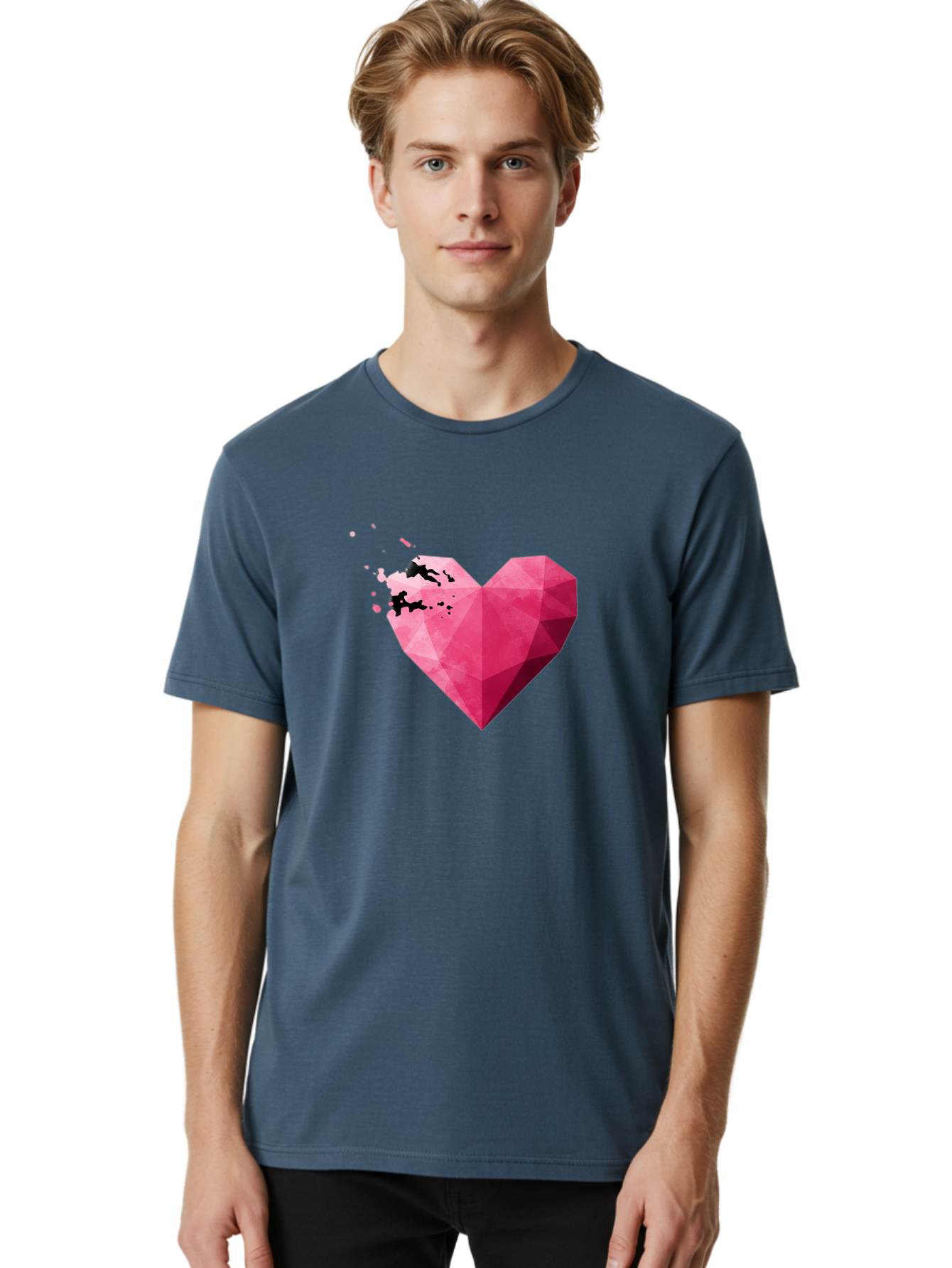 Broken-Heart-1 Men'S Graphic Tee, 100% Cotton, Comfortable Casual Summer Wear, Machine Washable, Vintage Camera, Old Camera, Antique Camera, Black Camera, Classic Photography, Photography Equipment, Nostalgic Device, Film Camera, Camera Art Baj343