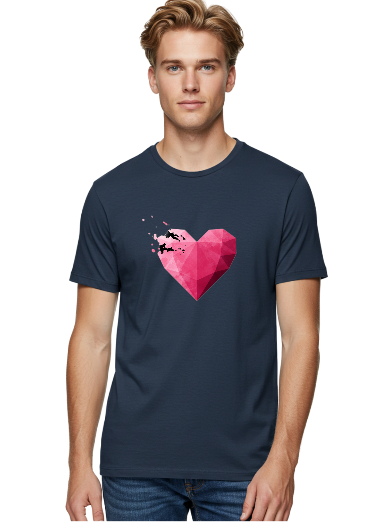 Broken-Heart-1 Men'S Graphic Tee, 100% Cotton, Comfortable Casual Summer Wear, Machine Washable, Vintage Camera, Old Camera, Antique Camera, Black Camera, Classic Photography, Photography Equipment, Nostalgic Device, Film Camera, Camera Art Baj343
