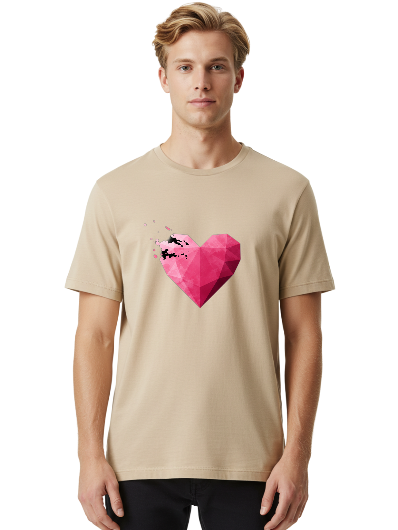Broken-Heart-1 Men'S Graphic Tee, 100% Cotton, Comfortable Casual Summer Wear, Machine Washable, Vintage Camera, Old Camera, Antique Camera, Black Camera, Classic Photography, Photography Equipment, Nostalgic Device, Film Camera, Camera Art Baj343