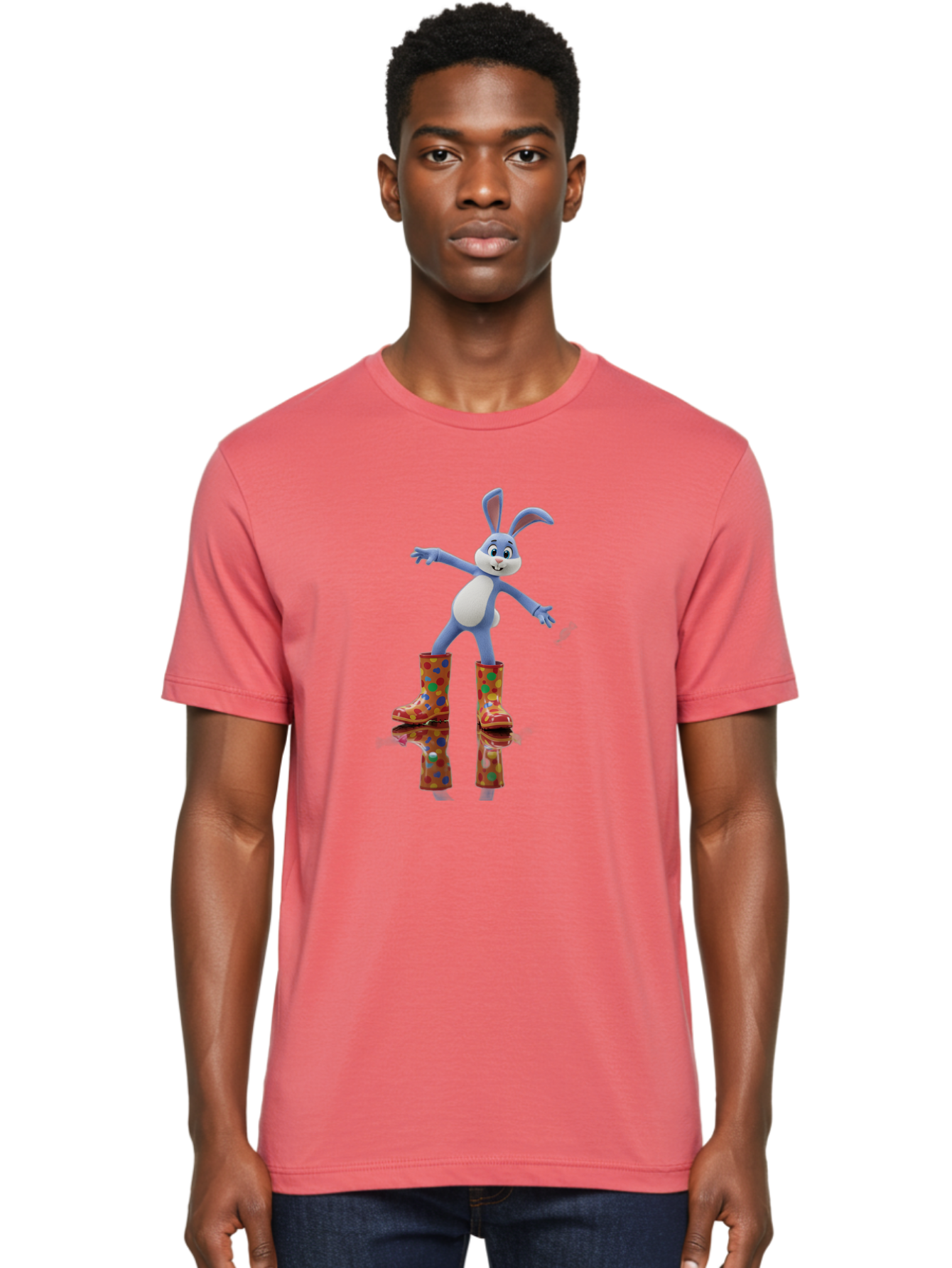 Bugs-Bunny-Red-Rainboots Men'S Graphic Tee, 100% Cotton, Comfortable Casual Summer Wear, Machine Washable, Vintage Camera, Old Camera, Antique Camera, Black Camera, Classic Photography, Photography Equipment, Nostalgic Device, Film Camera, Baj345