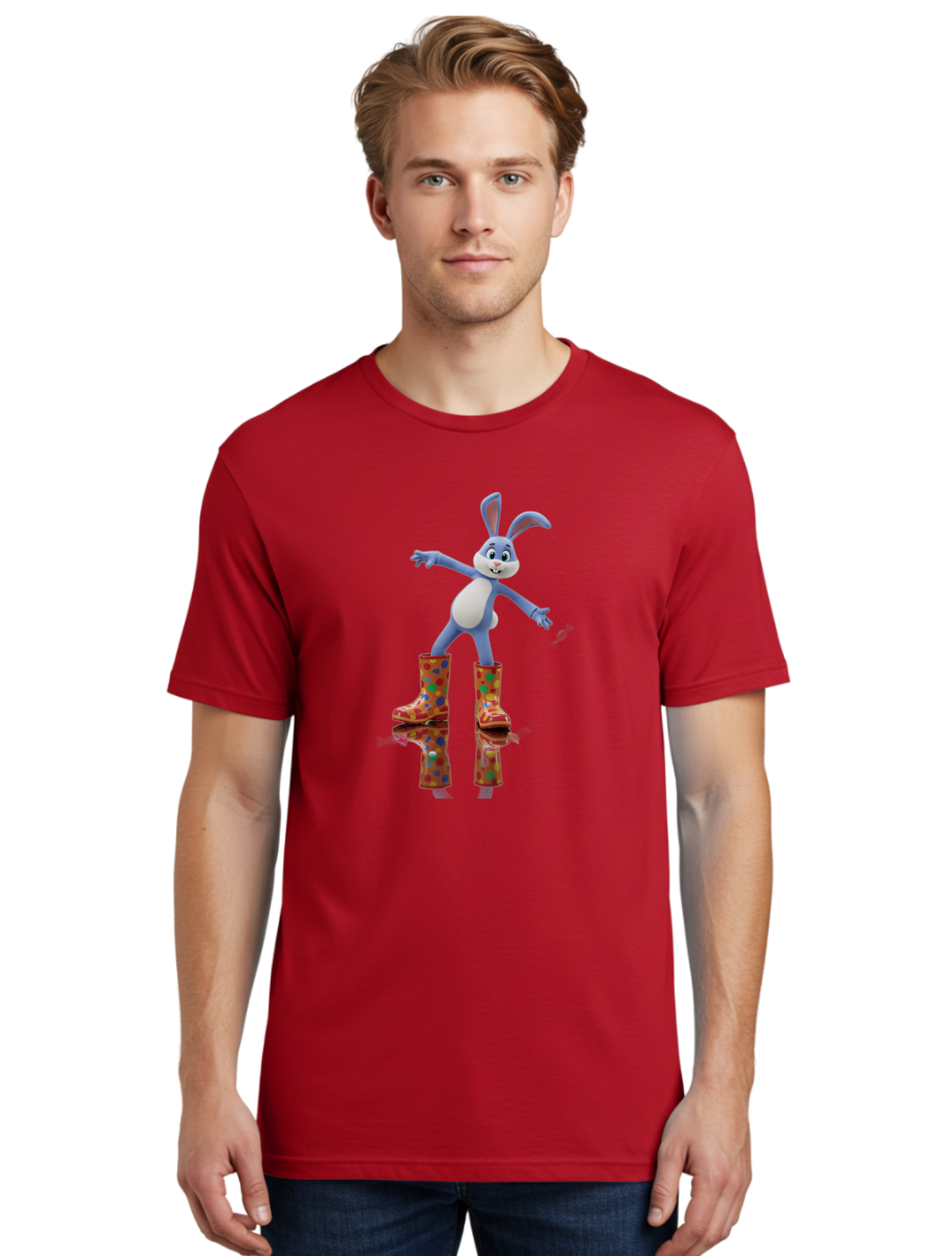 Bugs-Bunny-Red-Rainboots Men'S Graphic Tee, 100% Cotton, Comfortable Casual Summer Wear, Machine Washable, Vintage Camera, Old Camera, Antique Camera, Black Camera, Classic Photography, Photography Equipment, Nostalgic Device, Film Camera, Baj345