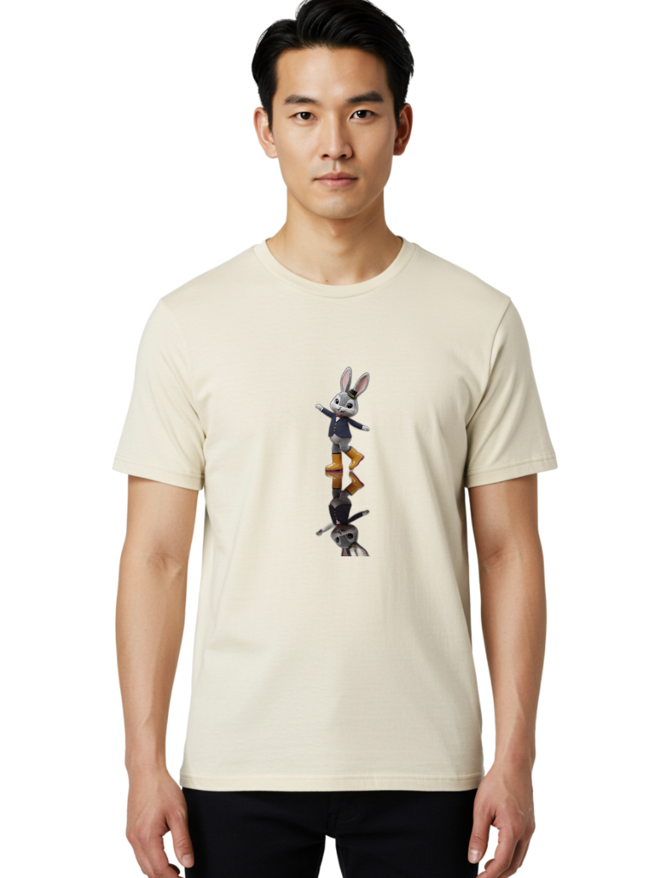 Bunny-1 Men'S Graphic Tee, 100% Cotton, Comfortable Casual Summer Wear, Machine Washable, Vintage Camera, Old Camera, Antique Camera, Black Camera, Classic Photography, Photography Equipment, Nostalgic Device, Film Camera, Camera Art Baj346