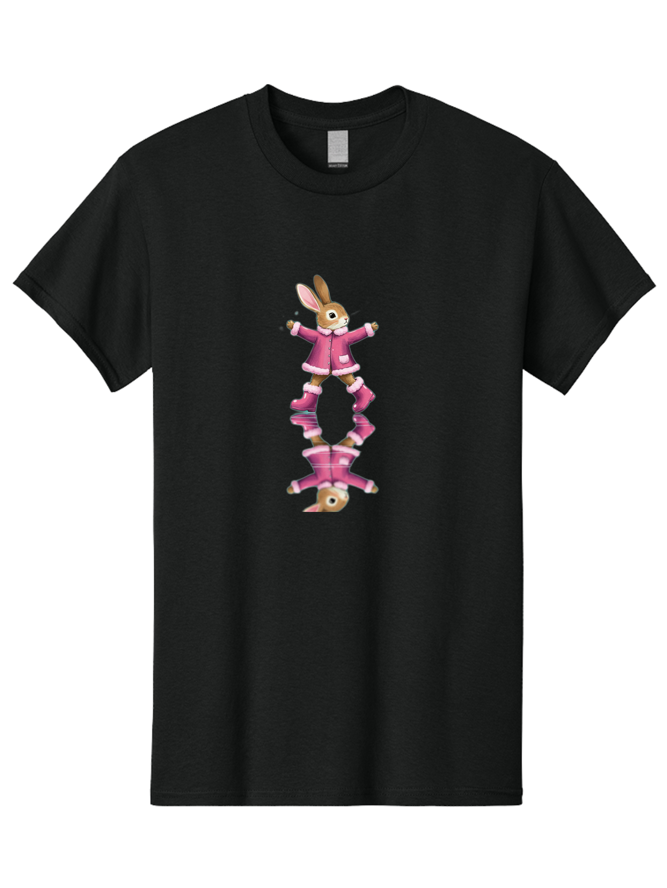 Bunny-In-Pink-Jacket Men'S Graphic Tee, 100% Cotton, Comfortable Casual Summer Wear, Machine Washable, Vintage Camera, Old Camera, Antique Camera, Black Camera, Classic Photography, Photography Equipment, Nostalgic Device, Film Camera, Baj347