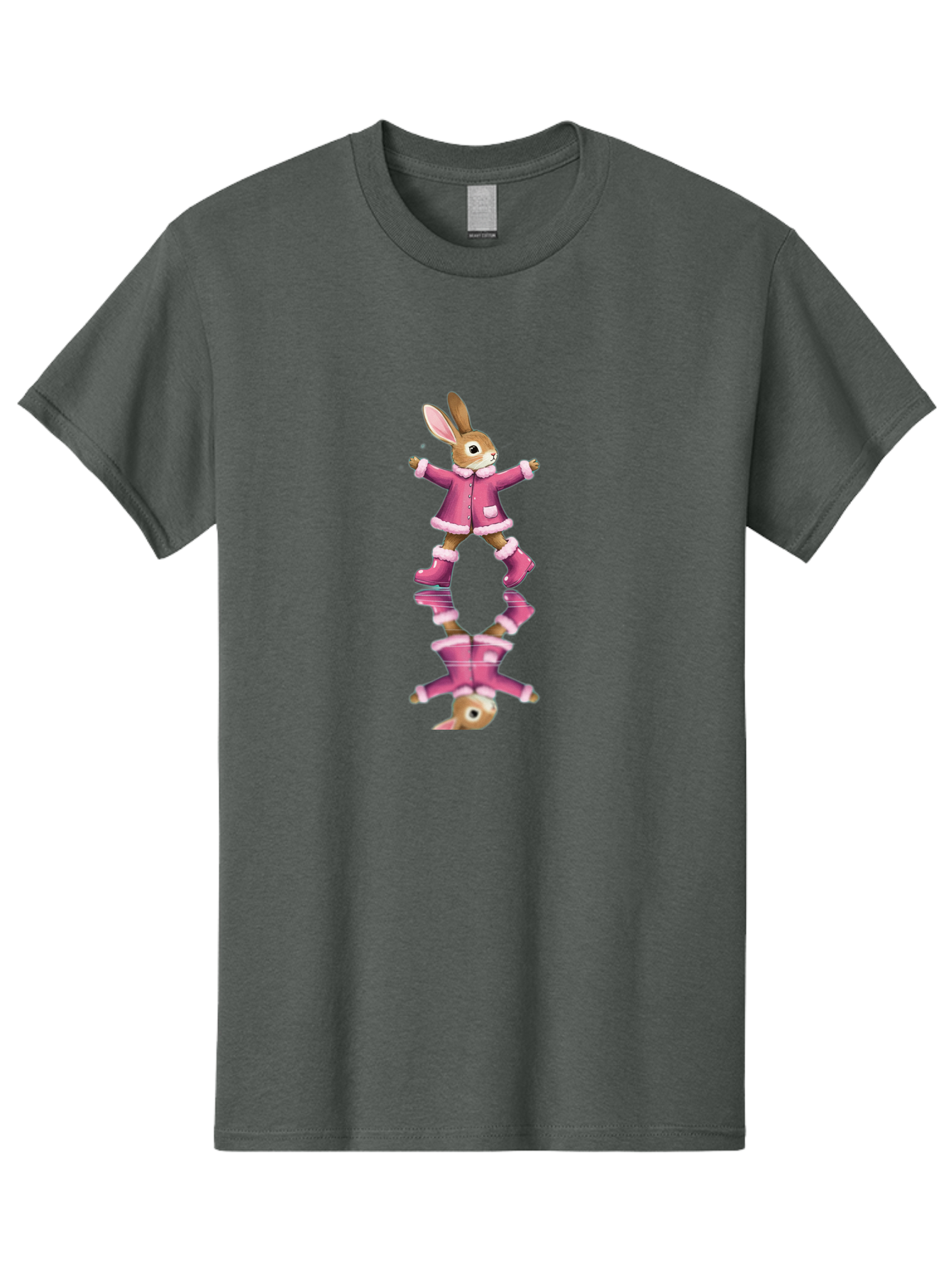 Bunny-In-Pink-Jacket Men'S Graphic Tee, 100% Cotton, Comfortable Casual Summer Wear, Machine Washable, Vintage Camera, Old Camera, Antique Camera, Black Camera, Classic Photography, Photography Equipment, Nostalgic Device, Film Camera, Baj347