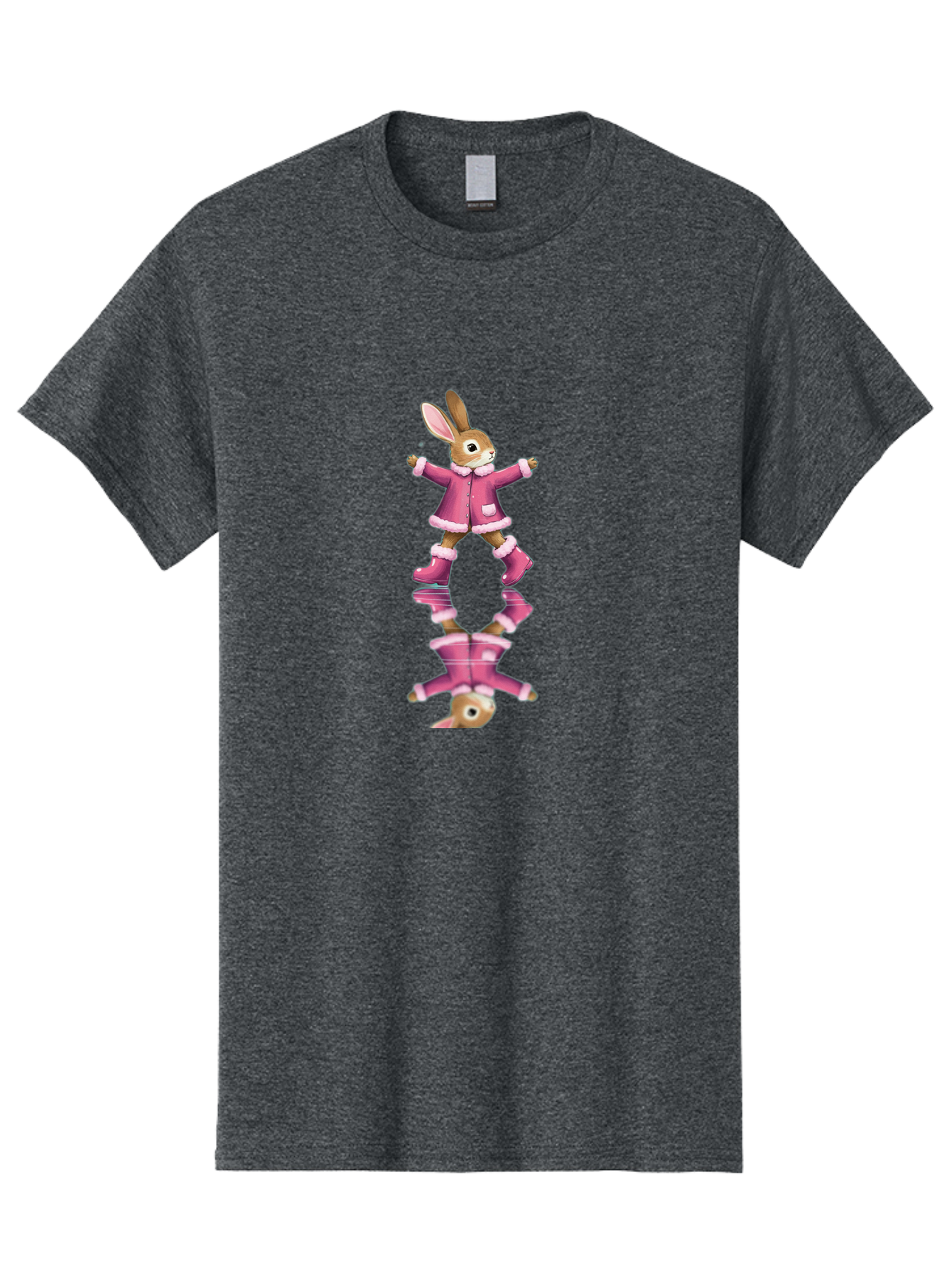 Bunny-In-Pink-Jacket Men'S Graphic Tee, 100% Cotton, Comfortable Casual Summer Wear, Machine Washable, Vintage Camera, Old Camera, Antique Camera, Black Camera, Classic Photography, Photography Equipment, Nostalgic Device, Film Camera, Baj347