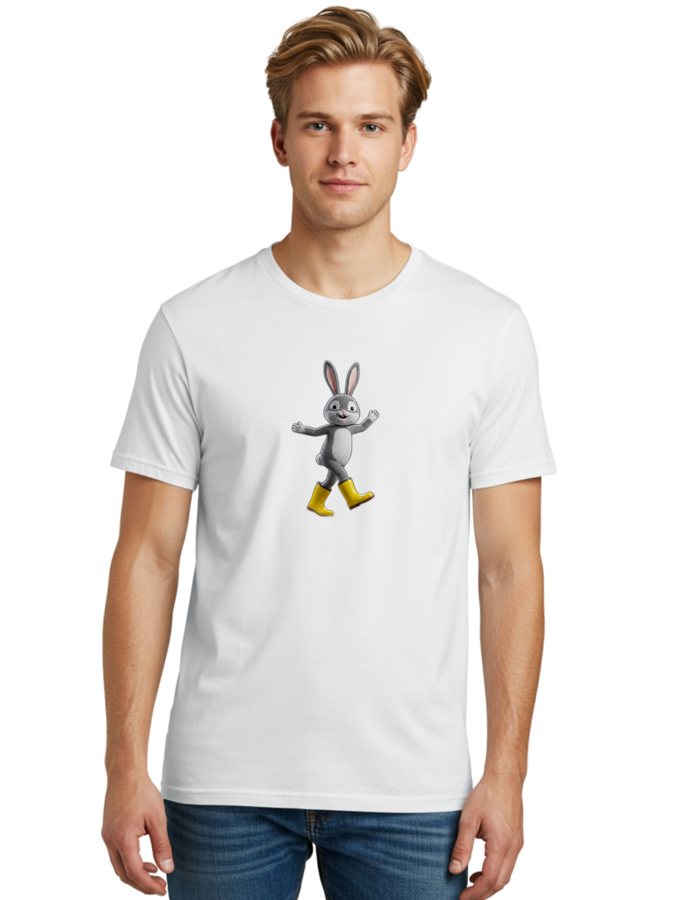 Bunny Men'S Graphic Tee, 100% Cotton, Comfortable Casual Summer Wear, Machine Washable, Vintage Camera, Old Camera, Antique Camera, Black Camera, Classic Photography, Photography Equipment, Nostalgic Device, Film Camera, Camera Art Baj349