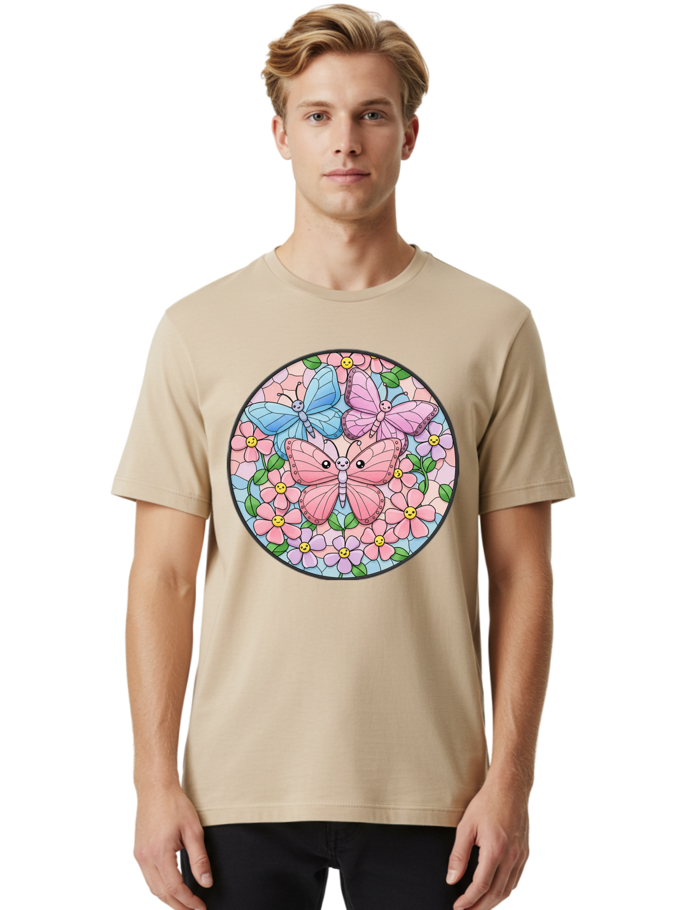 Butterflies-And-Flowers Men'S Graphic Tee, 100% Cotton, Comfortable Casual Summer Wear, Machine Washable, Vintage Camera, Old Camera, Antique Camera, Black Camera, Classic Photography, Photography Equipment, Nostalgic Device, Film Camera, Baj350