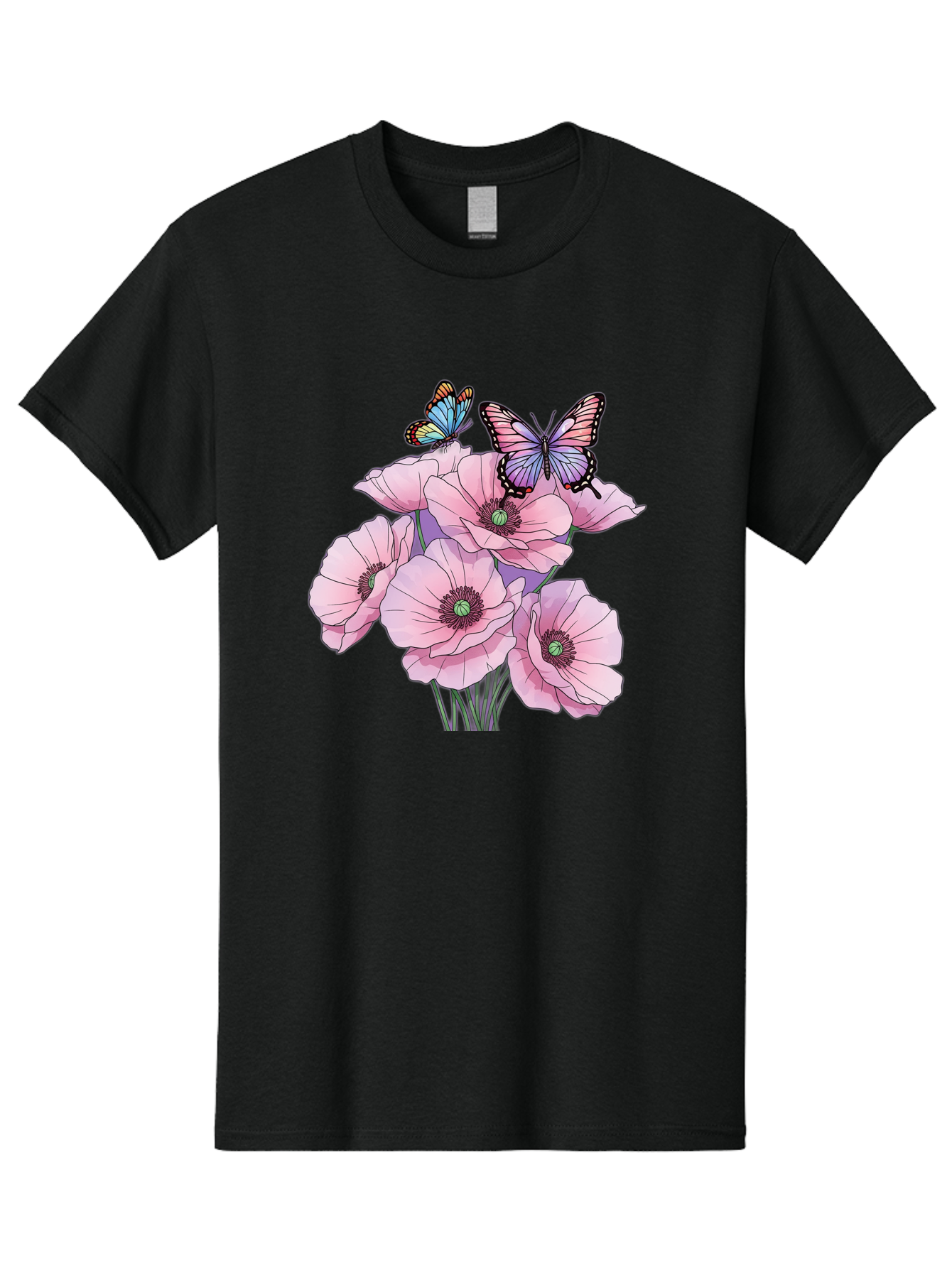Butterflies-And-Poppies Men'S Graphic Tee, 100% Cotton, Comfortable Casual Summer Wear, Machine Washable, Vintage Camera, Old Camera, Antique Camera, Black Camera, Classic Photography, Photography Equipment, Nostalgic Device, Film Camera, Baj351