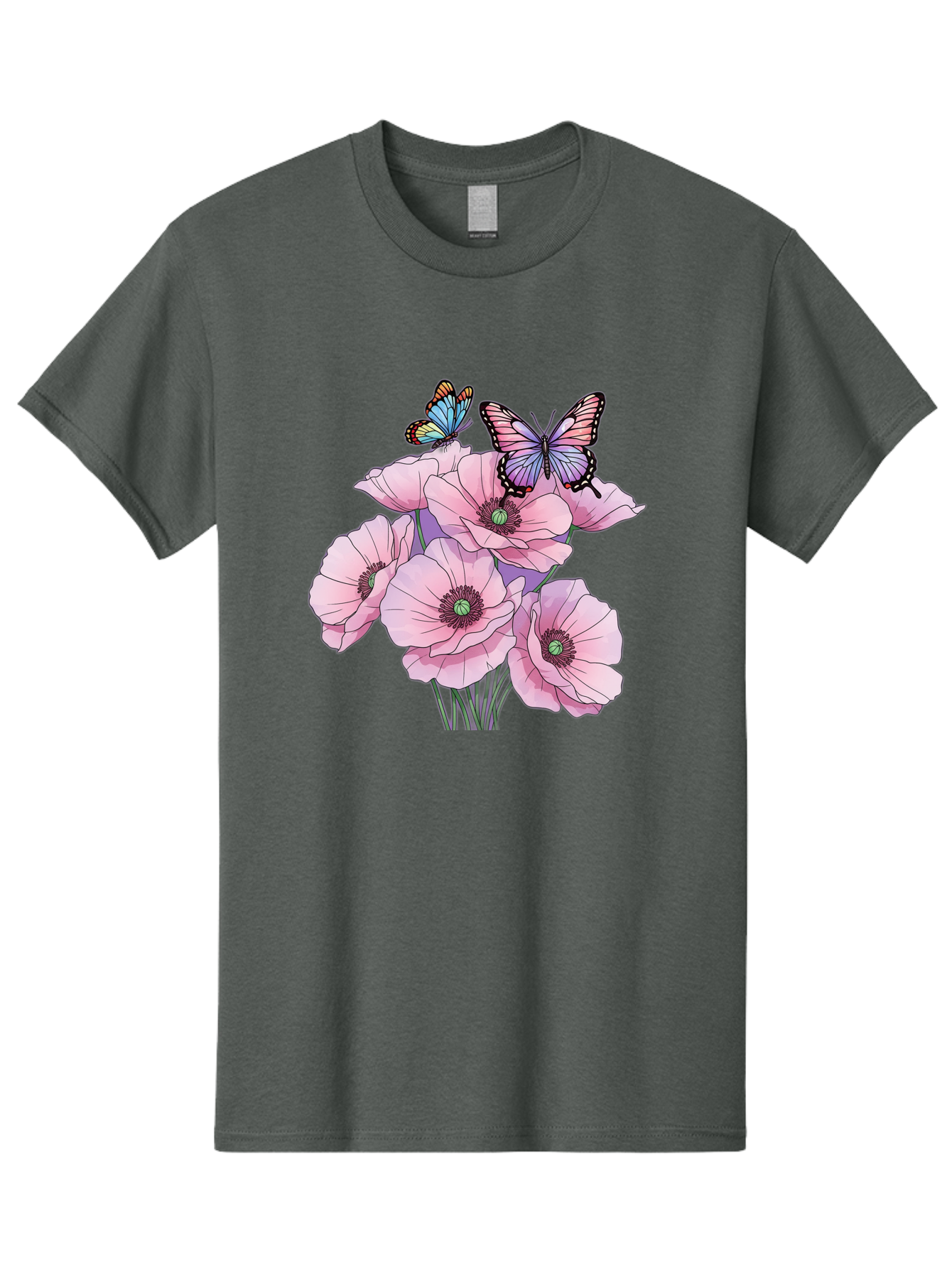 Butterflies-And-Poppies Men'S Graphic Tee, 100% Cotton, Comfortable Casual Summer Wear, Machine Washable, Vintage Camera, Old Camera, Antique Camera, Black Camera, Classic Photography, Photography Equipment, Nostalgic Device, Film Camera, Baj351