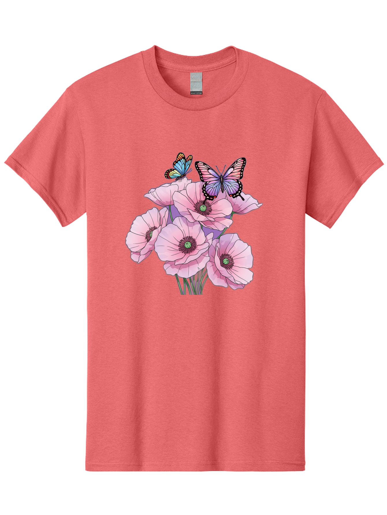 Butterflies-And-Poppies Men'S Graphic Tee, 100% Cotton, Comfortable Casual Summer Wear, Machine Washable, Vintage Camera, Old Camera, Antique Camera, Black Camera, Classic Photography, Photography Equipment, Nostalgic Device, Film Camera, Baj351