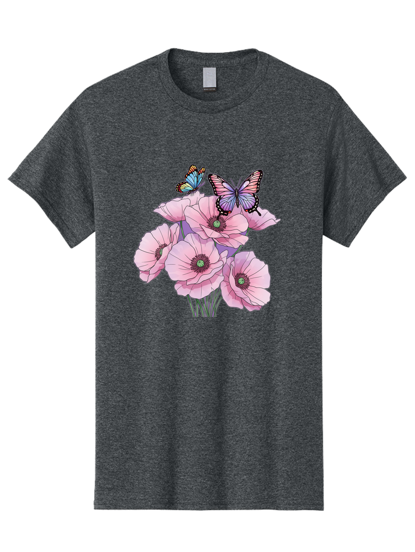 Butterflies-And-Poppies Men'S Graphic Tee, 100% Cotton, Comfortable Casual Summer Wear, Machine Washable, Vintage Camera, Old Camera, Antique Camera, Black Camera, Classic Photography, Photography Equipment, Nostalgic Device, Film Camera, Baj351