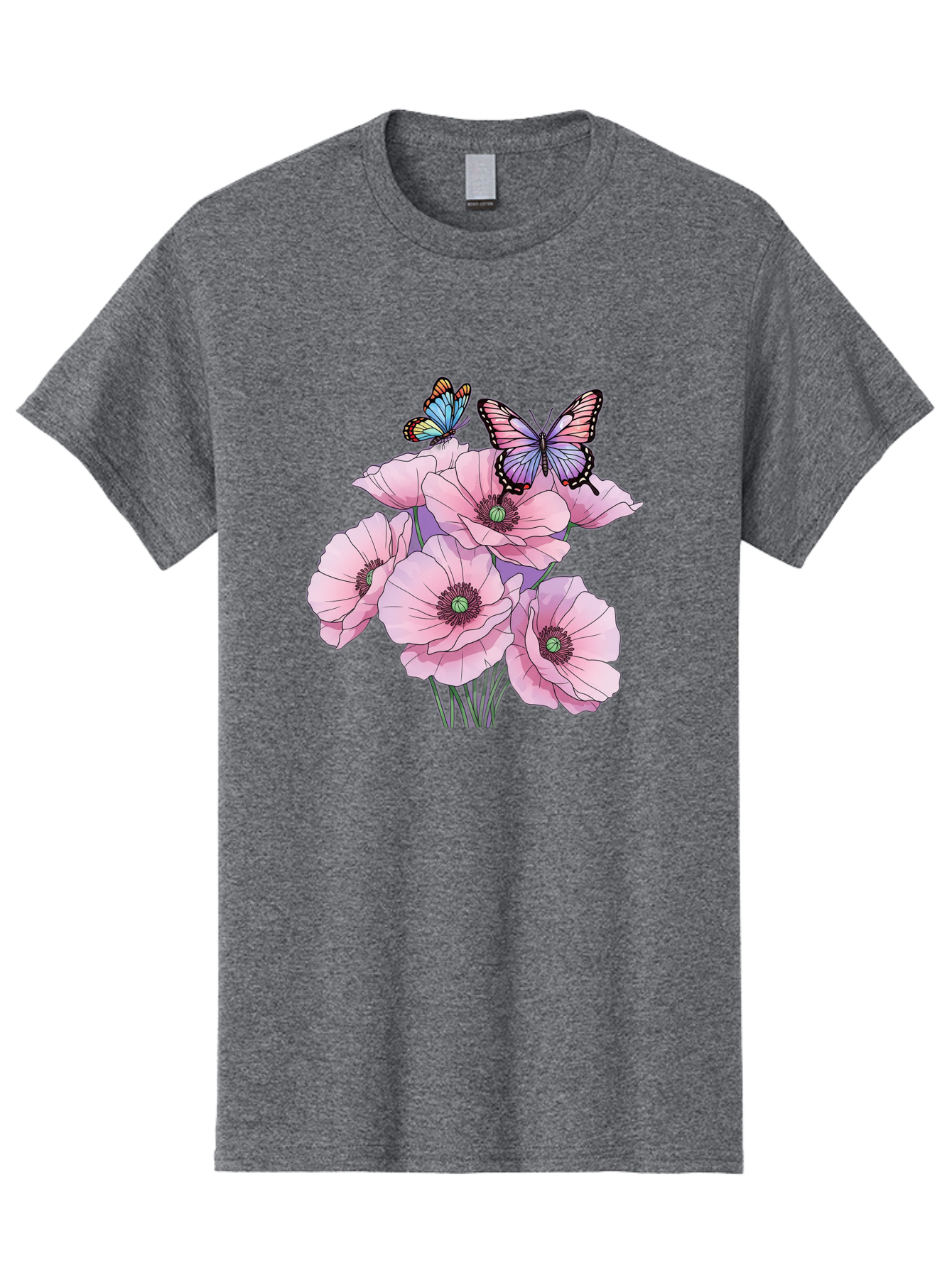 Butterflies-And-Poppies Men'S Graphic Tee, 100% Cotton, Comfortable Casual Summer Wear, Machine Washable, Vintage Camera, Old Camera, Antique Camera, Black Camera, Classic Photography, Photography Equipment, Nostalgic Device, Film Camera, Baj351