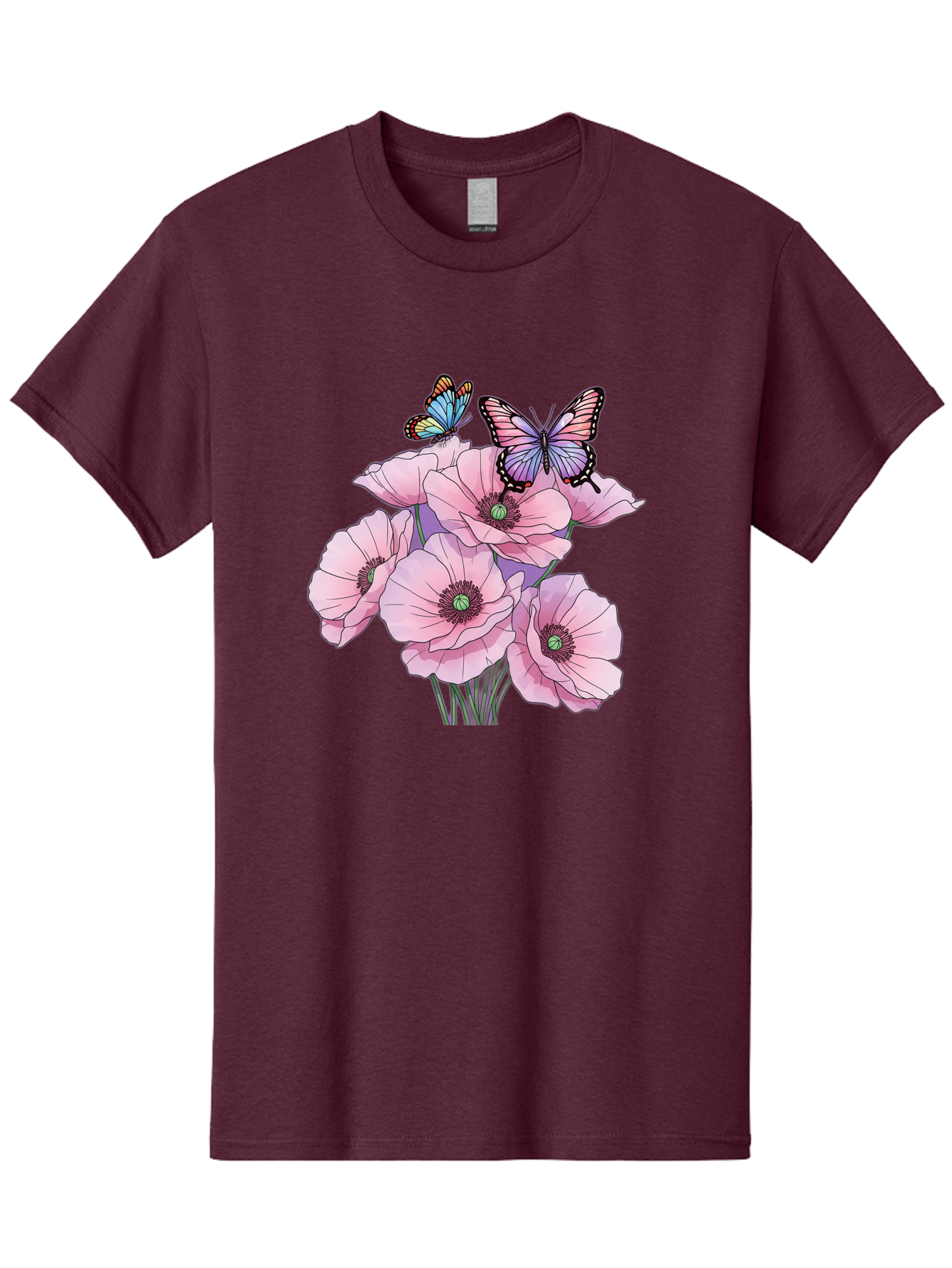 Butterflies-And-Poppies Men'S Graphic Tee, 100% Cotton, Comfortable Casual Summer Wear, Machine Washable, Vintage Camera, Old Camera, Antique Camera, Black Camera, Classic Photography, Photography Equipment, Nostalgic Device, Film Camera, Baj351