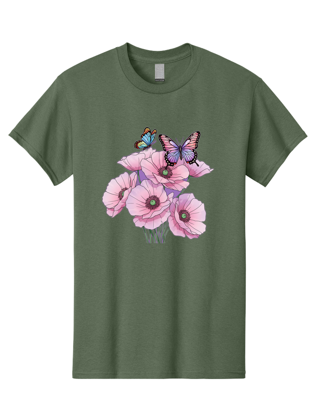 Butterflies-And-Poppies Men'S Graphic Tee, 100% Cotton, Comfortable Casual Summer Wear, Machine Washable, Vintage Camera, Old Camera, Antique Camera, Black Camera, Classic Photography, Photography Equipment, Nostalgic Device, Film Camera, Baj351