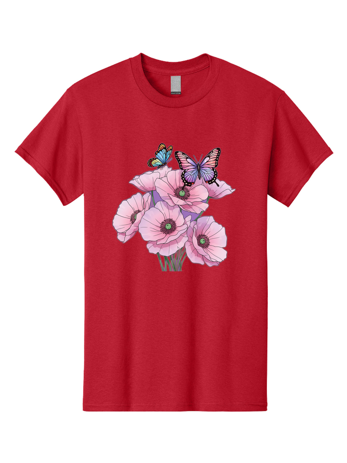Butterflies-And-Poppies Men'S Graphic Tee, 100% Cotton, Comfortable Casual Summer Wear, Machine Washable, Vintage Camera, Old Camera, Antique Camera, Black Camera, Classic Photography, Photography Equipment, Nostalgic Device, Film Camera, Baj351
