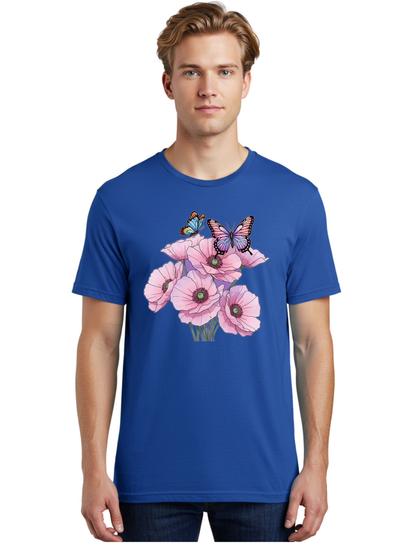 Butterflies-And-Poppies Men'S Graphic Tee, 100% Cotton, Comfortable Casual Summer Wear, Machine Washable, Vintage Camera, Old Camera, Antique Camera, Black Camera, Classic Photography, Photography Equipment, Nostalgic Device, Film Camera, Baj351
