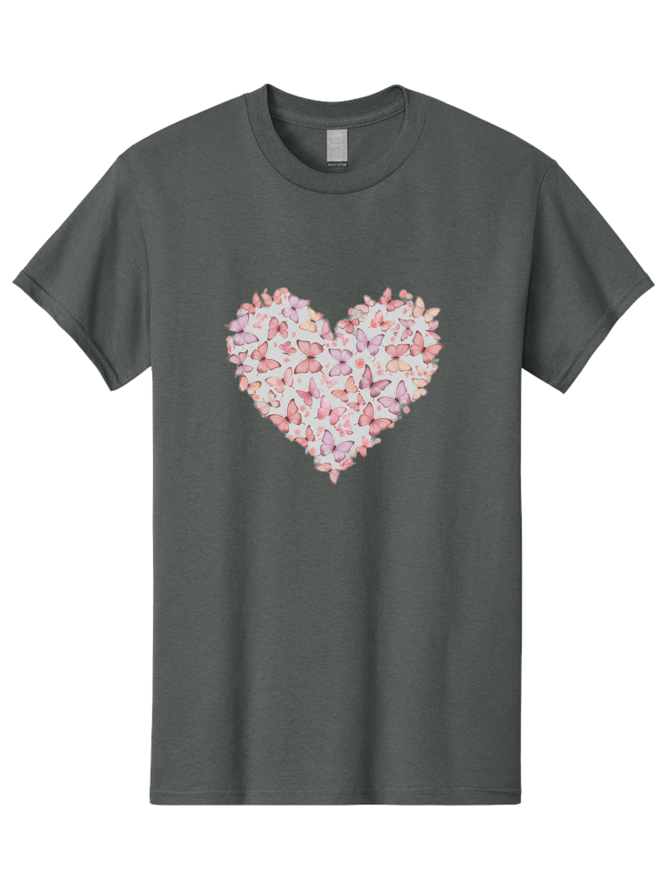 Butterflies-Heart-1 Men'S Graphic Tee, 100% Cotton, Comfortable Casual Summer Wear, Machine Washable, Vintage Camera, Old Camera, Antique Camera, Black Camera, Classic Photography, Photography Equipment, Nostalgic Device, Film Camera, Baj352