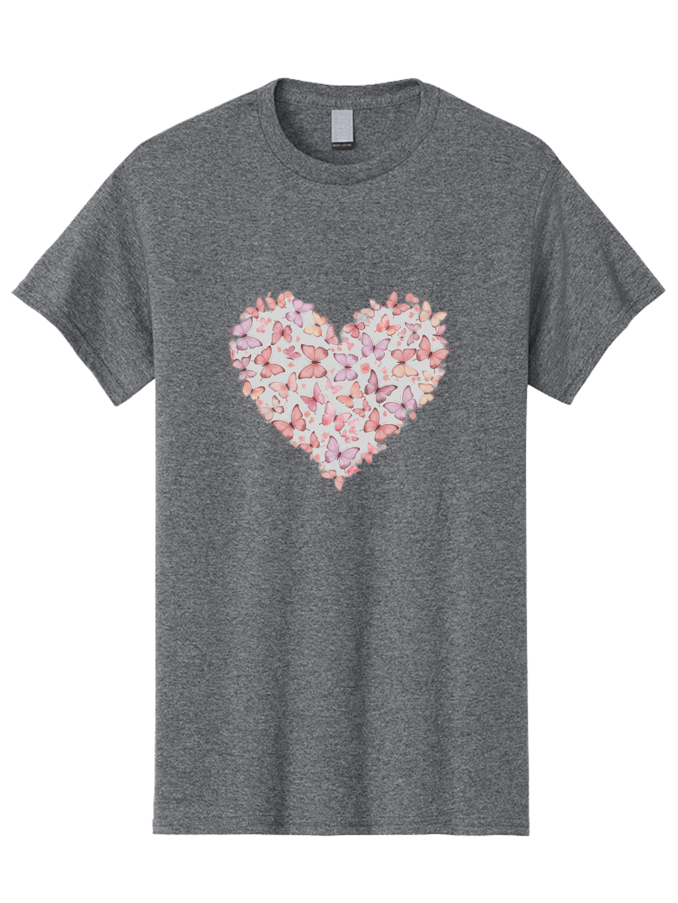 Butterflies-Heart-1 Men'S Graphic Tee, 100% Cotton, Comfortable Casual Summer Wear, Machine Washable, Vintage Camera, Old Camera, Antique Camera, Black Camera, Classic Photography, Photography Equipment, Nostalgic Device, Film Camera, Baj352