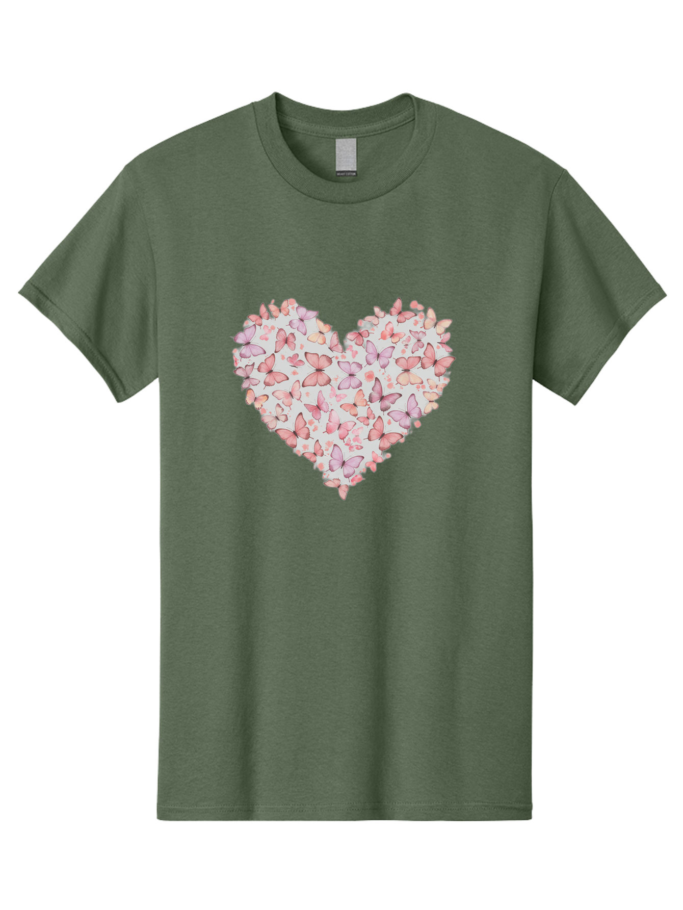 Butterflies-Heart-1 Men'S Graphic Tee, 100% Cotton, Comfortable Casual Summer Wear, Machine Washable, Vintage Camera, Old Camera, Antique Camera, Black Camera, Classic Photography, Photography Equipment, Nostalgic Device, Film Camera, Baj352