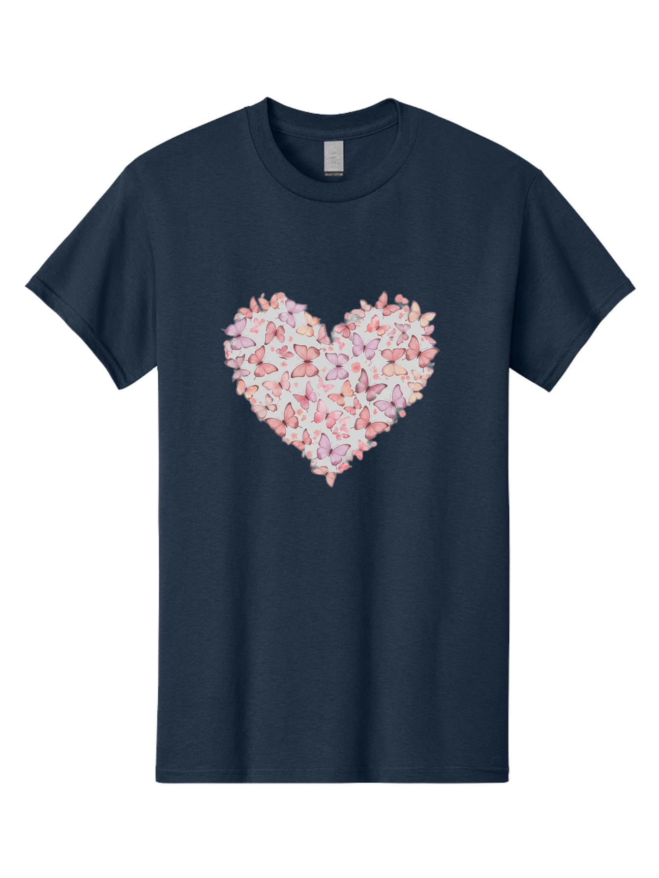 Butterflies-Heart-1 Men'S Graphic Tee, 100% Cotton, Comfortable Casual Summer Wear, Machine Washable, Vintage Camera, Old Camera, Antique Camera, Black Camera, Classic Photography, Photography Equipment, Nostalgic Device, Film Camera, Baj352