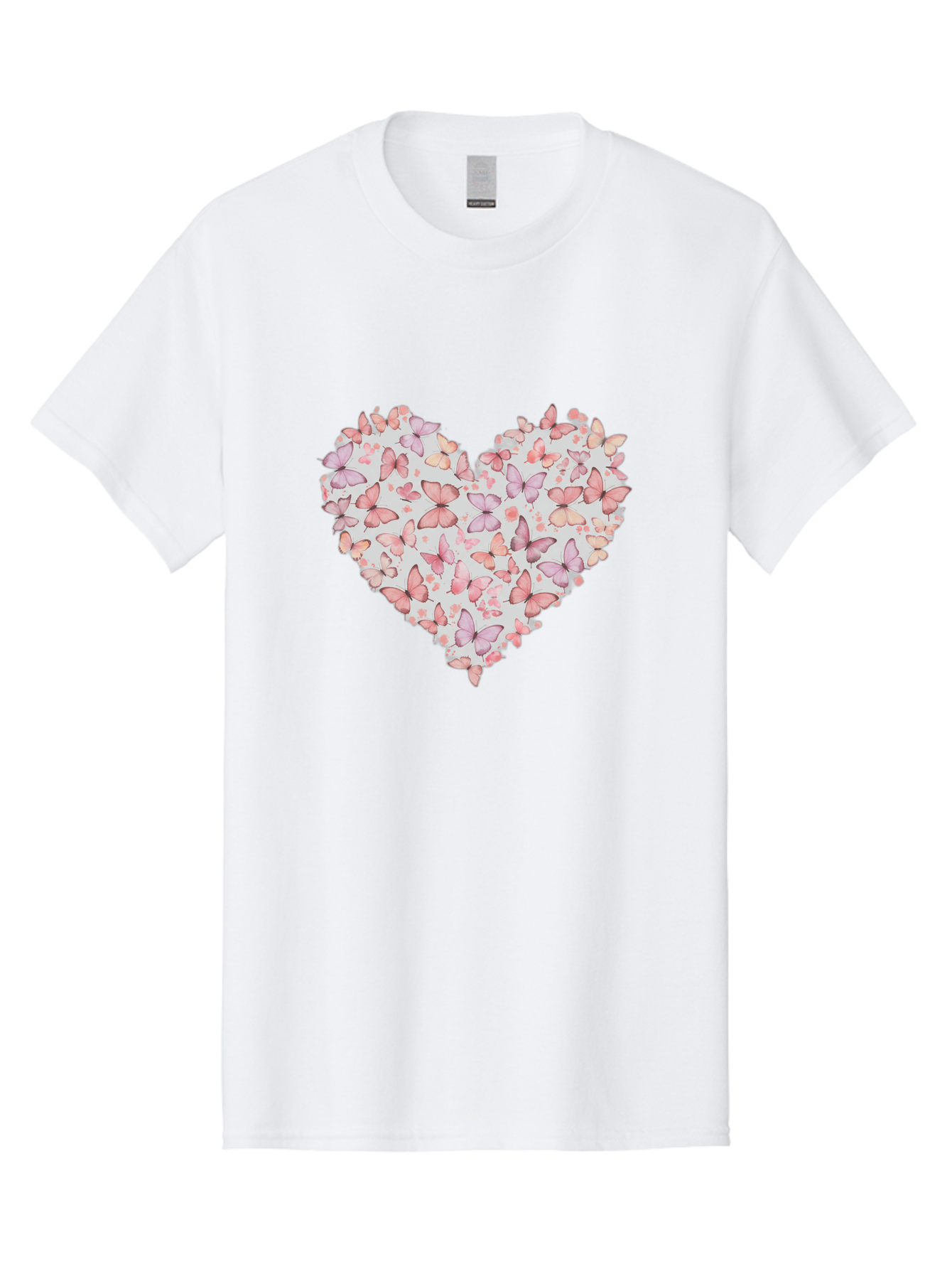 Butterflies-Heart-1 Men'S Graphic Tee, 100% Cotton, Comfortable Casual Summer Wear, Machine Washable, Vintage Camera, Old Camera, Antique Camera, Black Camera, Classic Photography, Photography Equipment, Nostalgic Device, Film Camera, Baj352