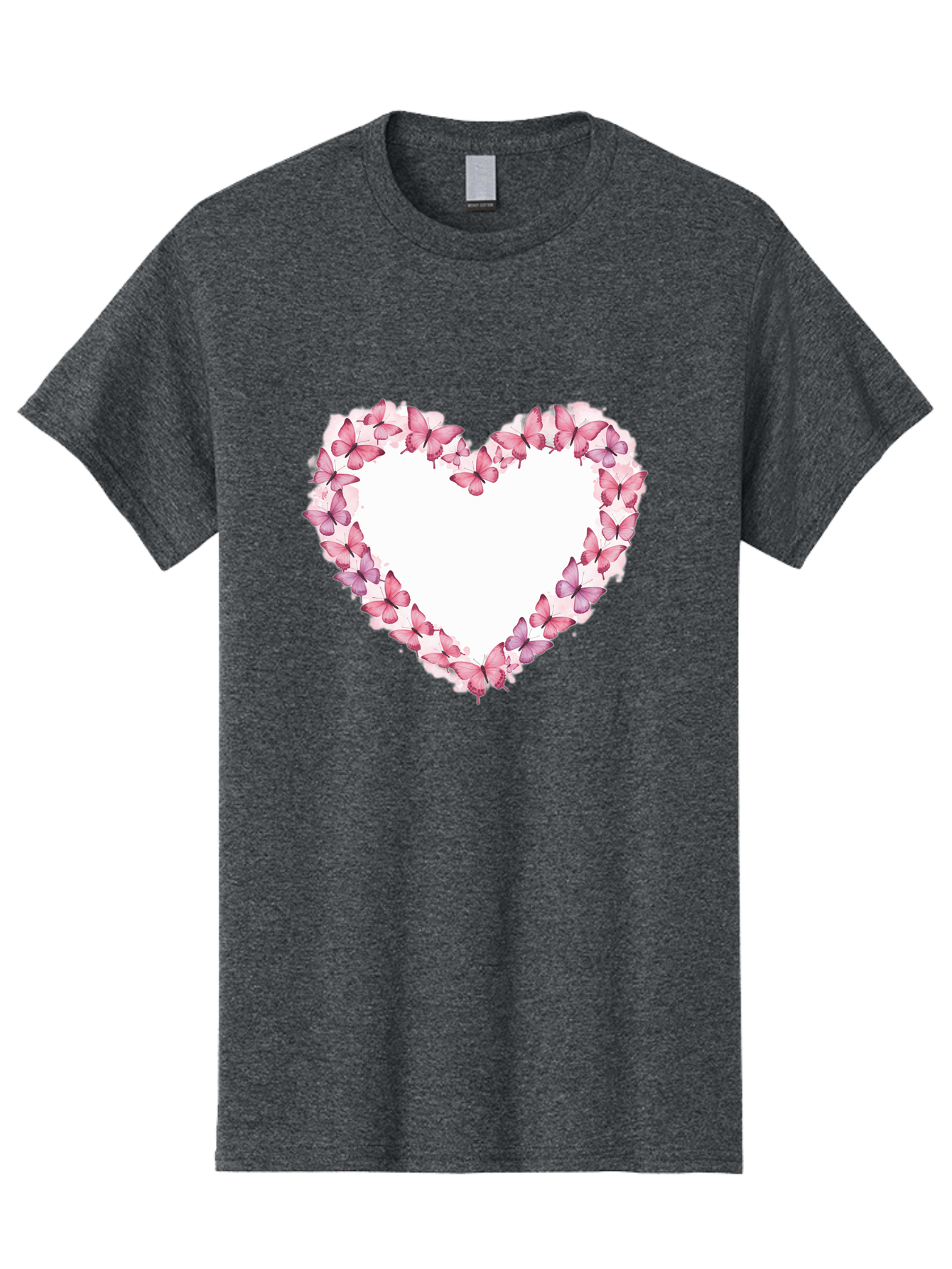 Butterflies-Heart Men'S Graphic Tee, 100% Cotton, Comfortable Casual Summer Wear, Machine Washable, Vintage Camera, Old Camera, Antique Camera, Black Camera, Classic Photography, Photography Equipment, Nostalgic Device, Film Camera, Camera Art Baj354