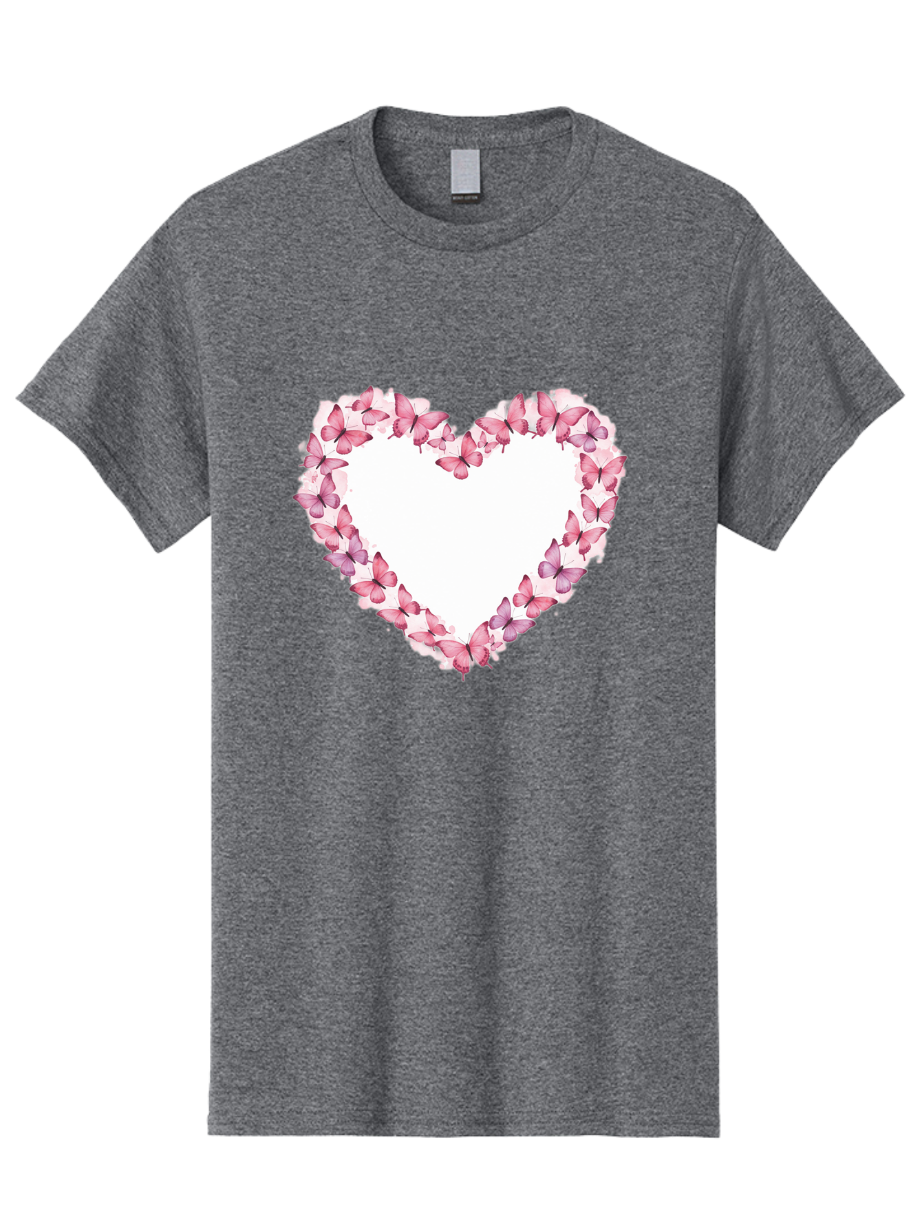 Butterflies-Heart Men'S Graphic Tee, 100% Cotton, Comfortable Casual Summer Wear, Machine Washable, Vintage Camera, Old Camera, Antique Camera, Black Camera, Classic Photography, Photography Equipment, Nostalgic Device, Film Camera, Camera Art Baj354