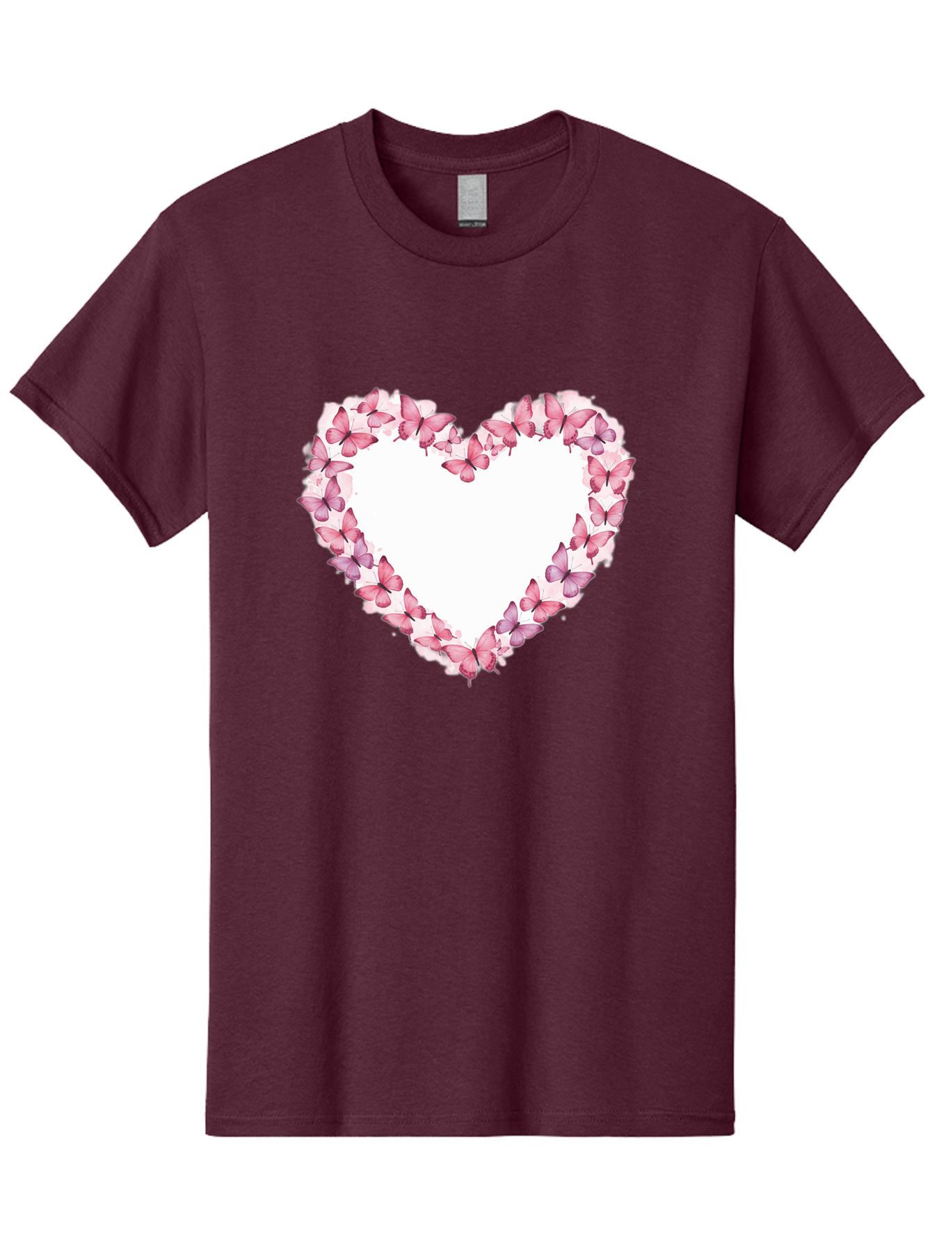 Butterflies-Heart Men'S Graphic Tee, 100% Cotton, Comfortable Casual Summer Wear, Machine Washable, Vintage Camera, Old Camera, Antique Camera, Black Camera, Classic Photography, Photography Equipment, Nostalgic Device, Film Camera, Camera Art Baj354