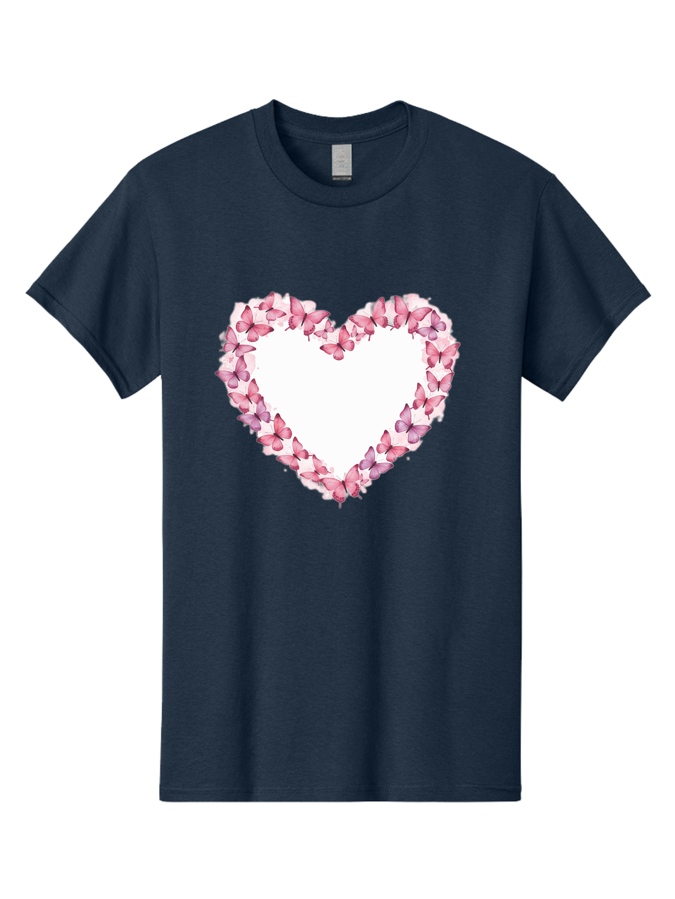 Butterflies-Heart Men'S Graphic Tee, 100% Cotton, Comfortable Casual Summer Wear, Machine Washable, Vintage Camera, Old Camera, Antique Camera, Black Camera, Classic Photography, Photography Equipment, Nostalgic Device, Film Camera, Camera Art Baj354