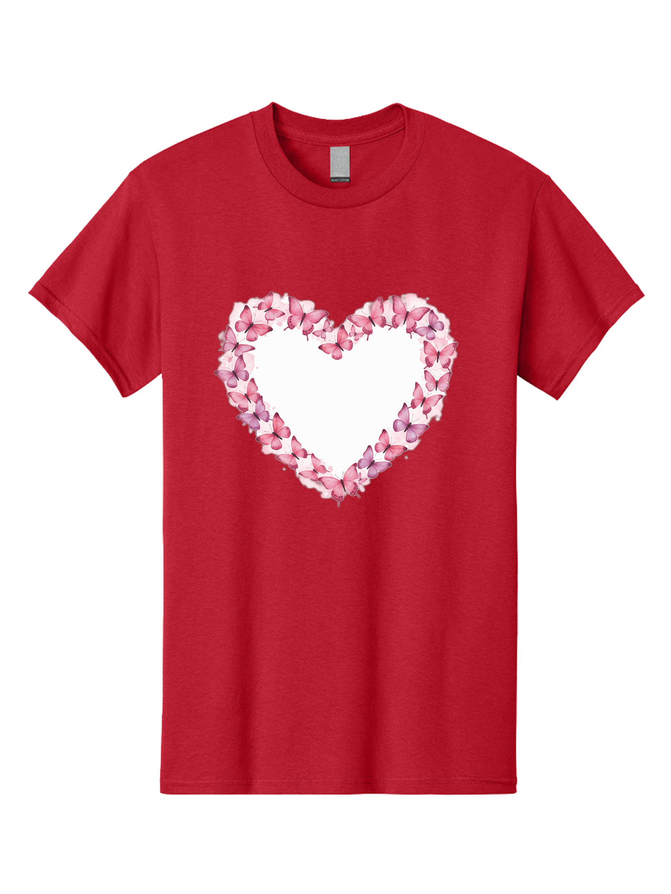 Butterflies-Heart Men'S Graphic Tee, 100% Cotton, Comfortable Casual Summer Wear, Machine Washable, Vintage Camera, Old Camera, Antique Camera, Black Camera, Classic Photography, Photography Equipment, Nostalgic Device, Film Camera, Camera Art Baj354