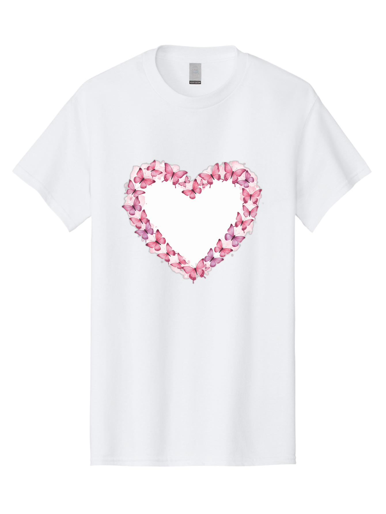 Butterflies-Heart Men'S Graphic Tee, 100% Cotton, Comfortable Casual Summer Wear, Machine Washable, Vintage Camera, Old Camera, Antique Camera, Black Camera, Classic Photography, Photography Equipment, Nostalgic Device, Film Camera, Camera Art Baj354