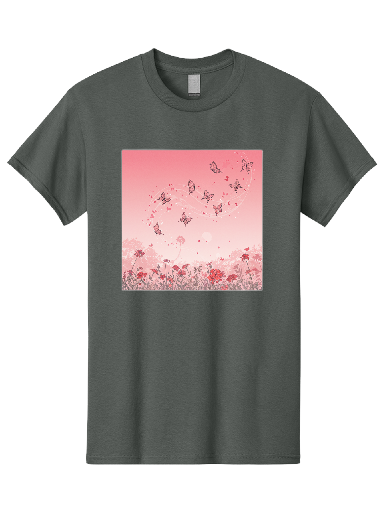 Butterflies-In-Flowers Men'S Graphic Tee, 100% Cotton, Comfortable Casual Summer Wear, Machine Washable, Vintage Camera, Old Camera, Antique Camera, Black Camera, Classic Photography, Photography Equipment, Nostalgic Device, Film Camera, Baj355