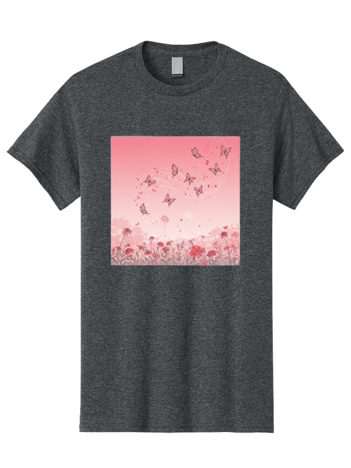 Butterflies-In-Flowers Men'S Graphic Tee, 100% Cotton, Comfortable Casual Summer Wear, Machine Washable, Vintage Camera, Old Camera, Antique Camera, Black Camera, Classic Photography, Photography Equipment, Nostalgic Device, Film Camera, Baj355