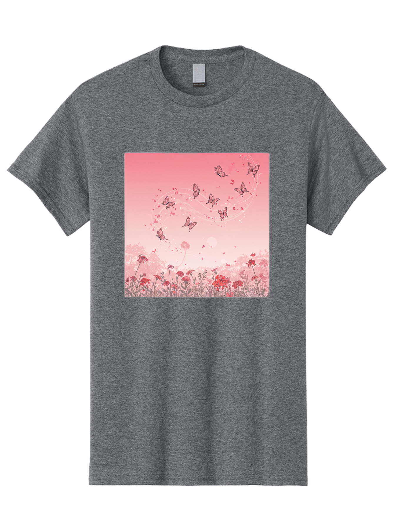 Butterflies-In-Flowers Men'S Graphic Tee, 100% Cotton, Comfortable Casual Summer Wear, Machine Washable, Vintage Camera, Old Camera, Antique Camera, Black Camera, Classic Photography, Photography Equipment, Nostalgic Device, Film Camera, Baj355