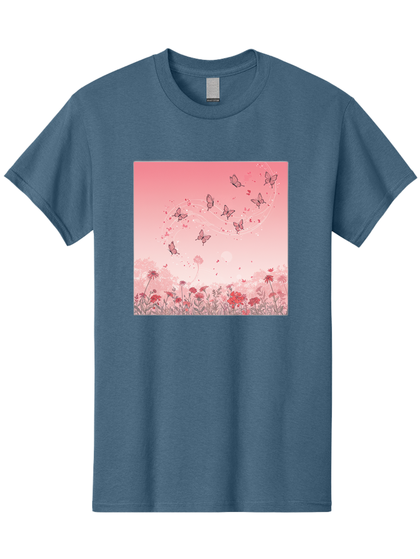 Butterflies-In-Flowers Men'S Graphic Tee, 100% Cotton, Comfortable Casual Summer Wear, Machine Washable, Vintage Camera, Old Camera, Antique Camera, Black Camera, Classic Photography, Photography Equipment, Nostalgic Device, Film Camera, Baj355