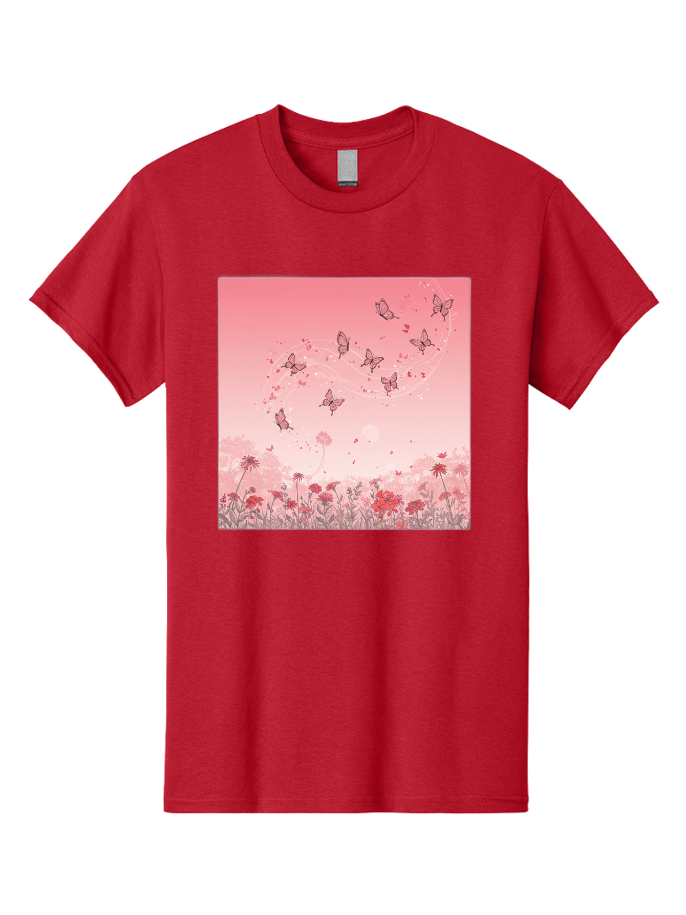 Butterflies-In-Flowers Men'S Graphic Tee, 100% Cotton, Comfortable Casual Summer Wear, Machine Washable, Vintage Camera, Old Camera, Antique Camera, Black Camera, Classic Photography, Photography Equipment, Nostalgic Device, Film Camera, Baj355