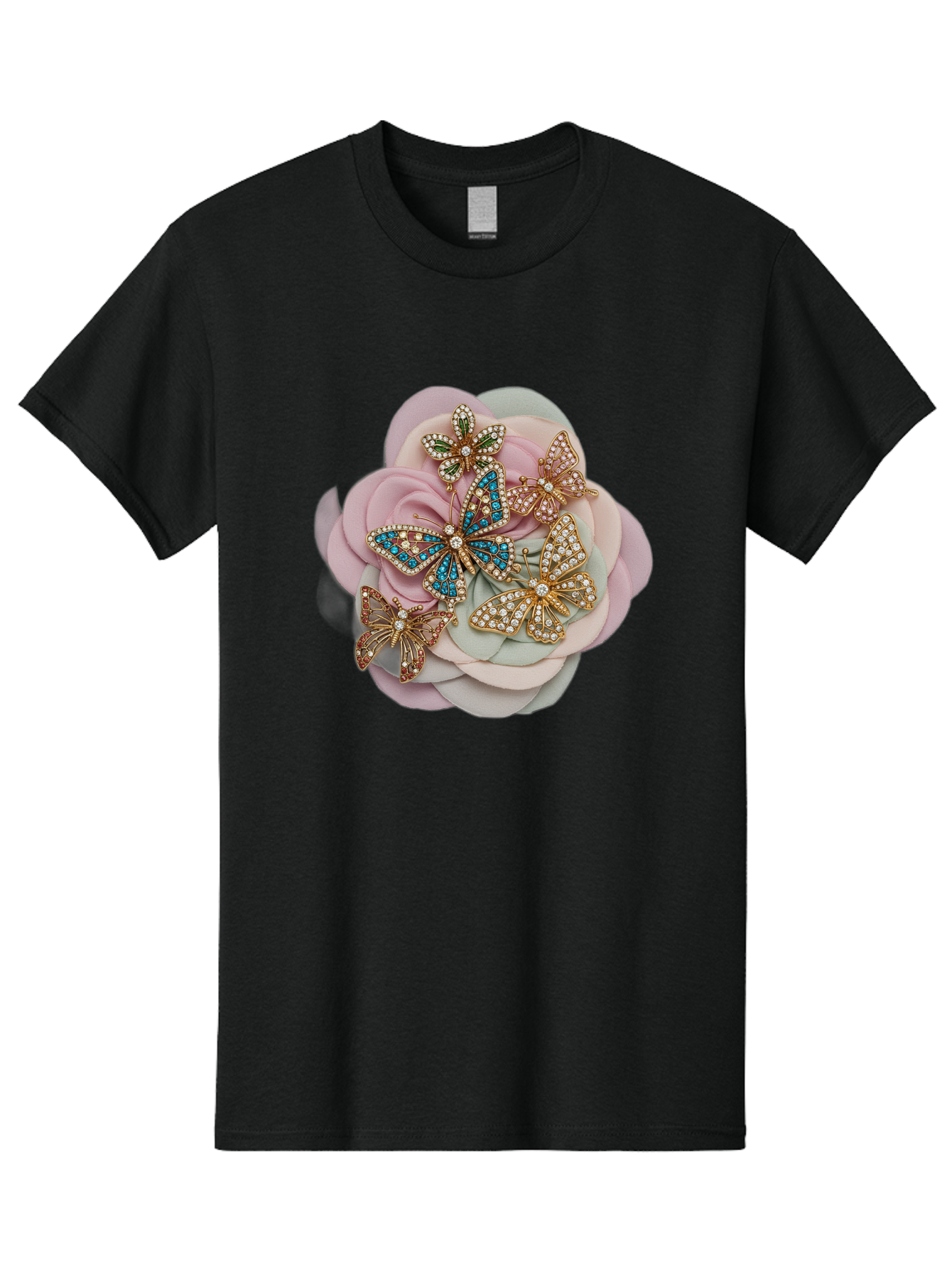 Butterfly-Brooch Men'S Graphic Tee, 100% Cotton, Comfortable Casual Summer Wear, Machine Washable, Vintage Camera, Old Camera, Antique Camera, Black Camera, Classic Photography, Photography Equipment, Nostalgic Device, Film Camera, Camera Art Baj356