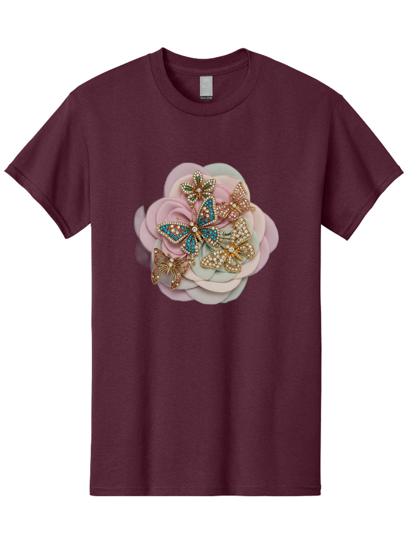 Butterfly-Brooch Men'S Graphic Tee, 100% Cotton, Comfortable Casual Summer Wear, Machine Washable, Vintage Camera, Old Camera, Antique Camera, Black Camera, Classic Photography, Photography Equipment, Nostalgic Device, Film Camera, Camera Art Baj356